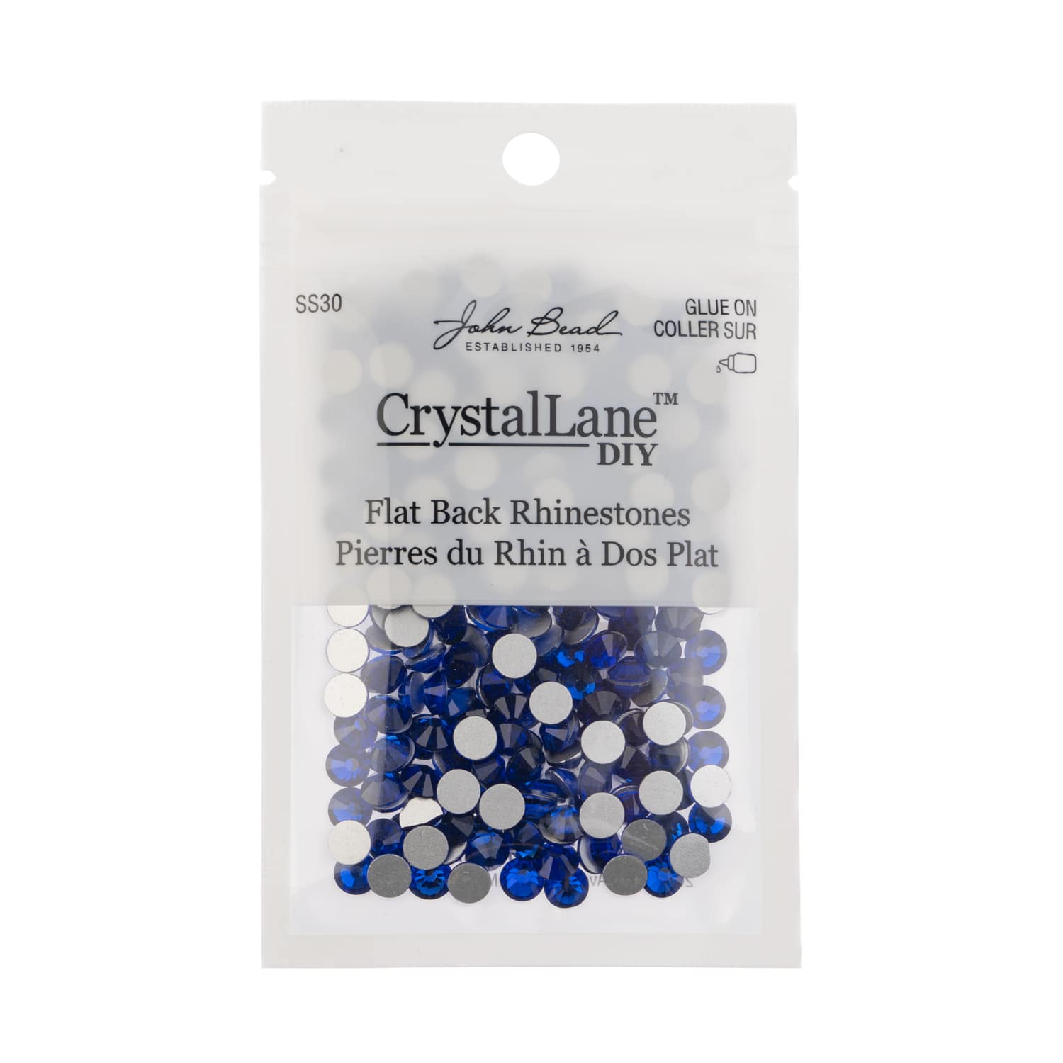 John Bead Crystal Lane SS30 Glass Round Flatback Rhinestones, 288ct.
