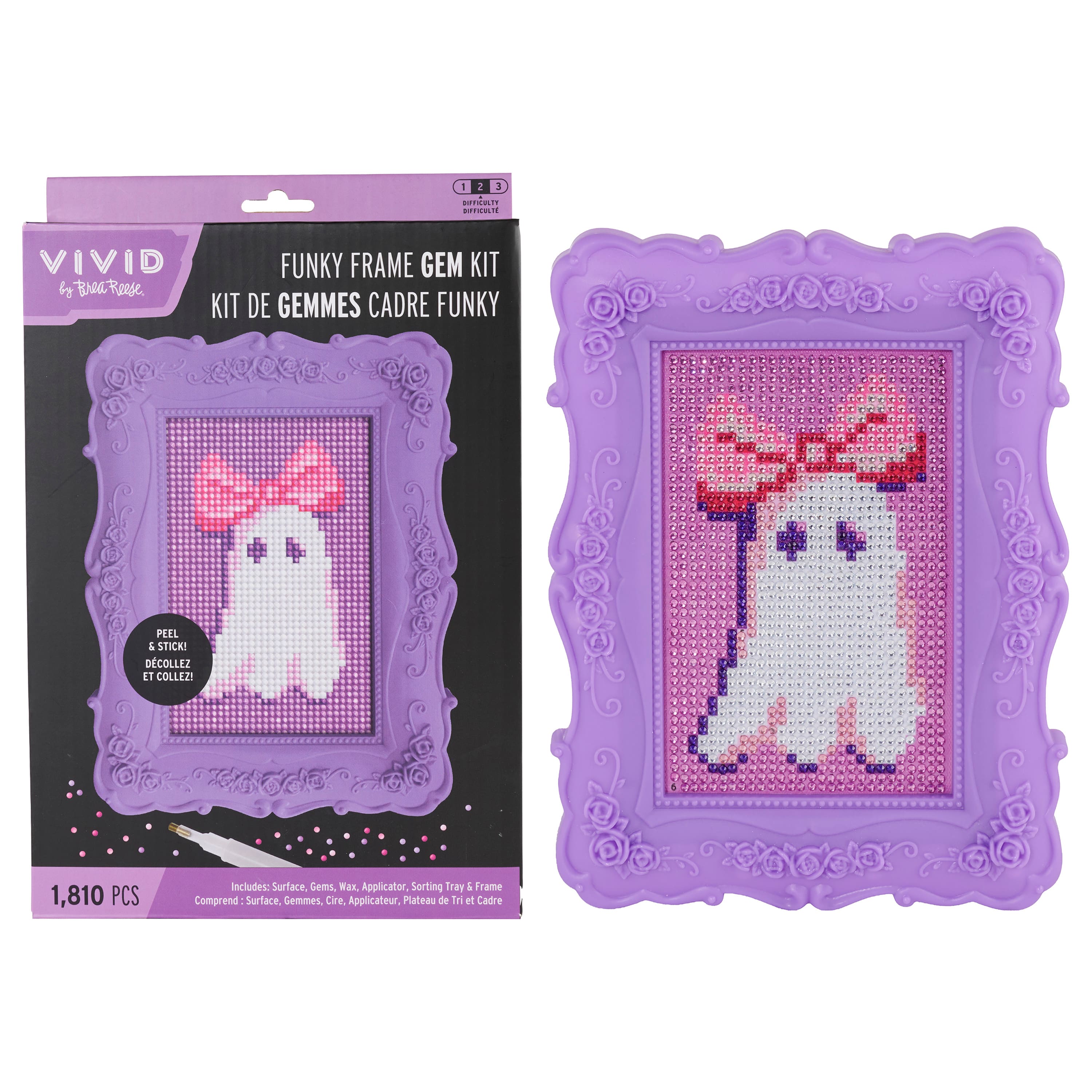 VIVID by Brea Reese® Cutie Ghost Funky Frame Gem Art Kit | Michaels