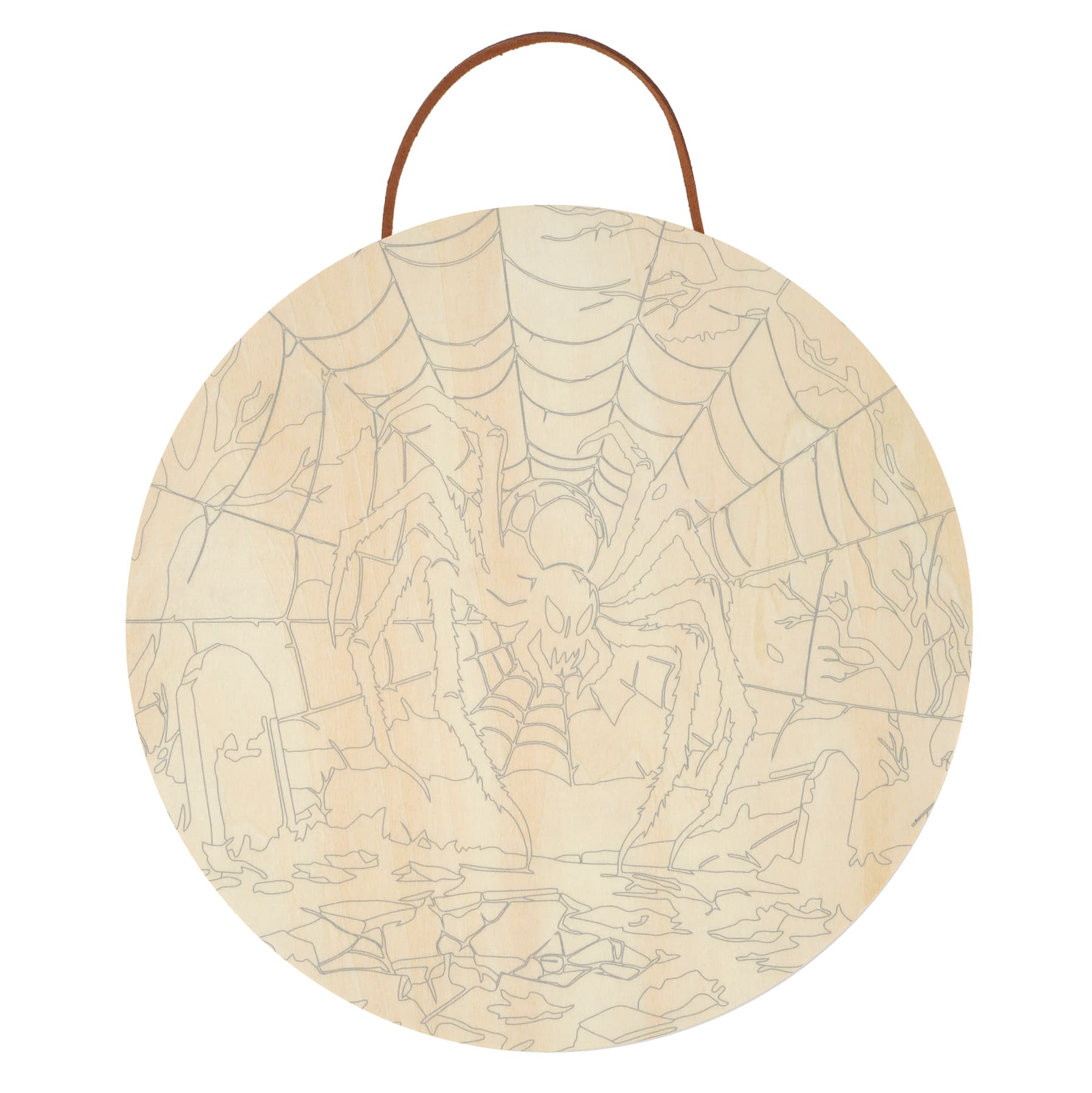 8" Spider Paint-by-Number Plywood Surface Kit by Artist's Loft®