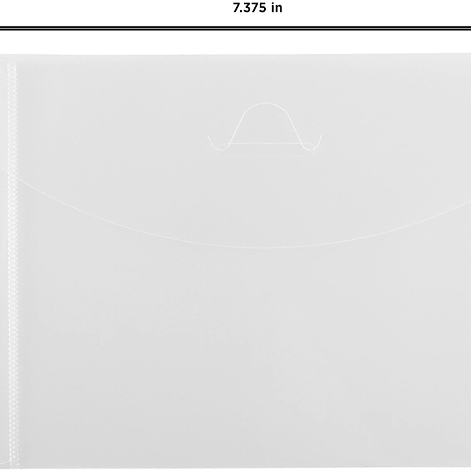 JAM Paper 5.5" x 7.38" Clear Plastic Tuck Flap Booklet Envelopes, 24ct.