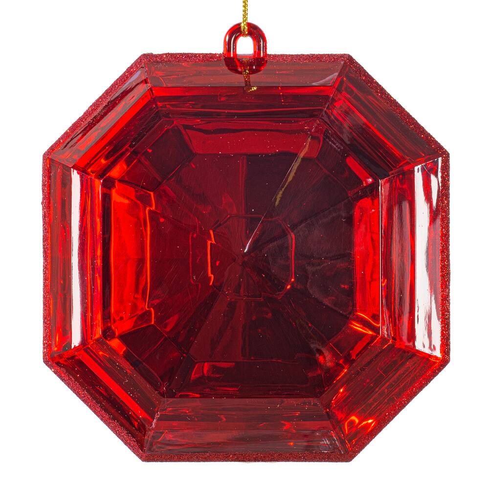 Vickerman 6" Square Glitter Jewel Ornaments