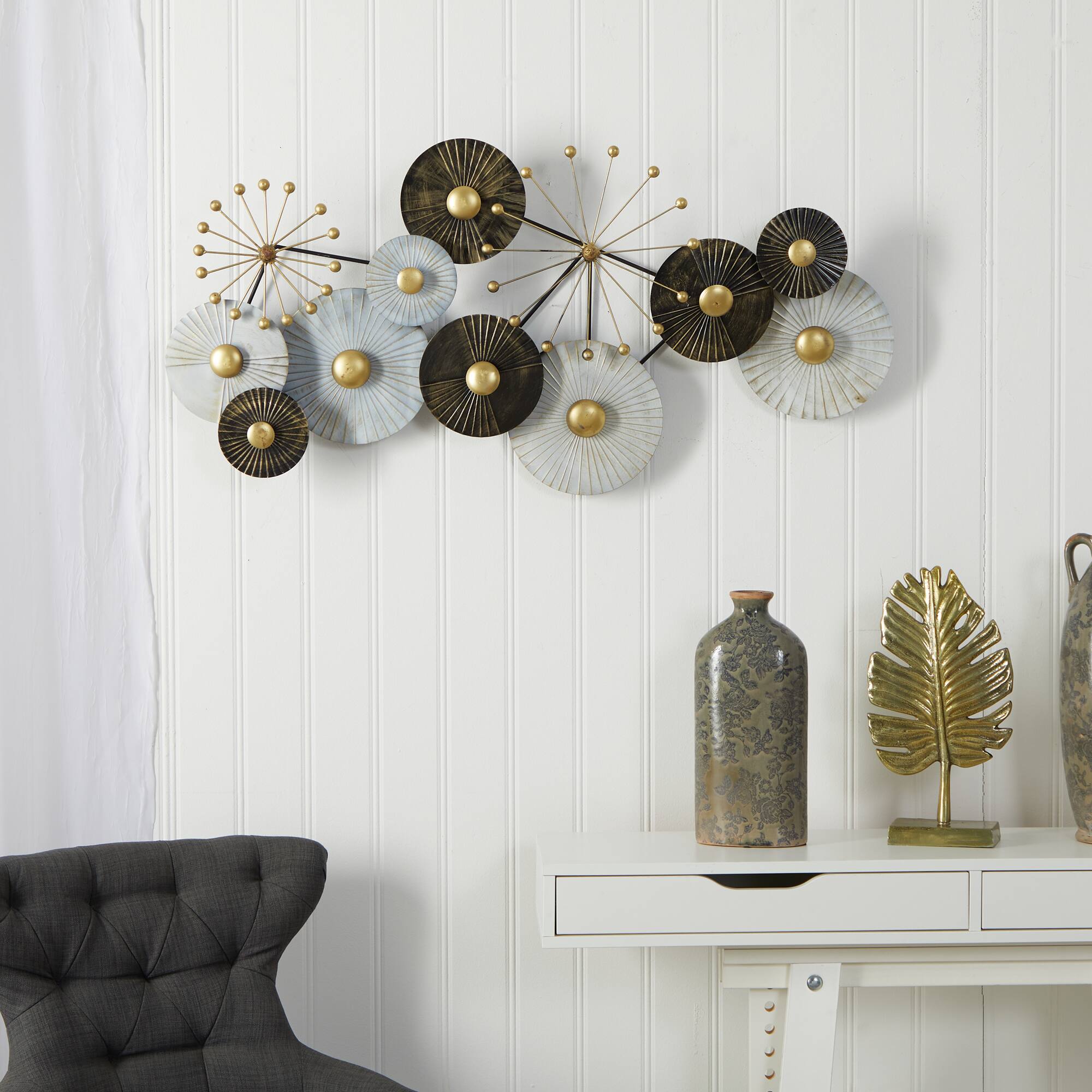 3.5ft. x 2ft. Urban Layered Metal Wall Art Decor