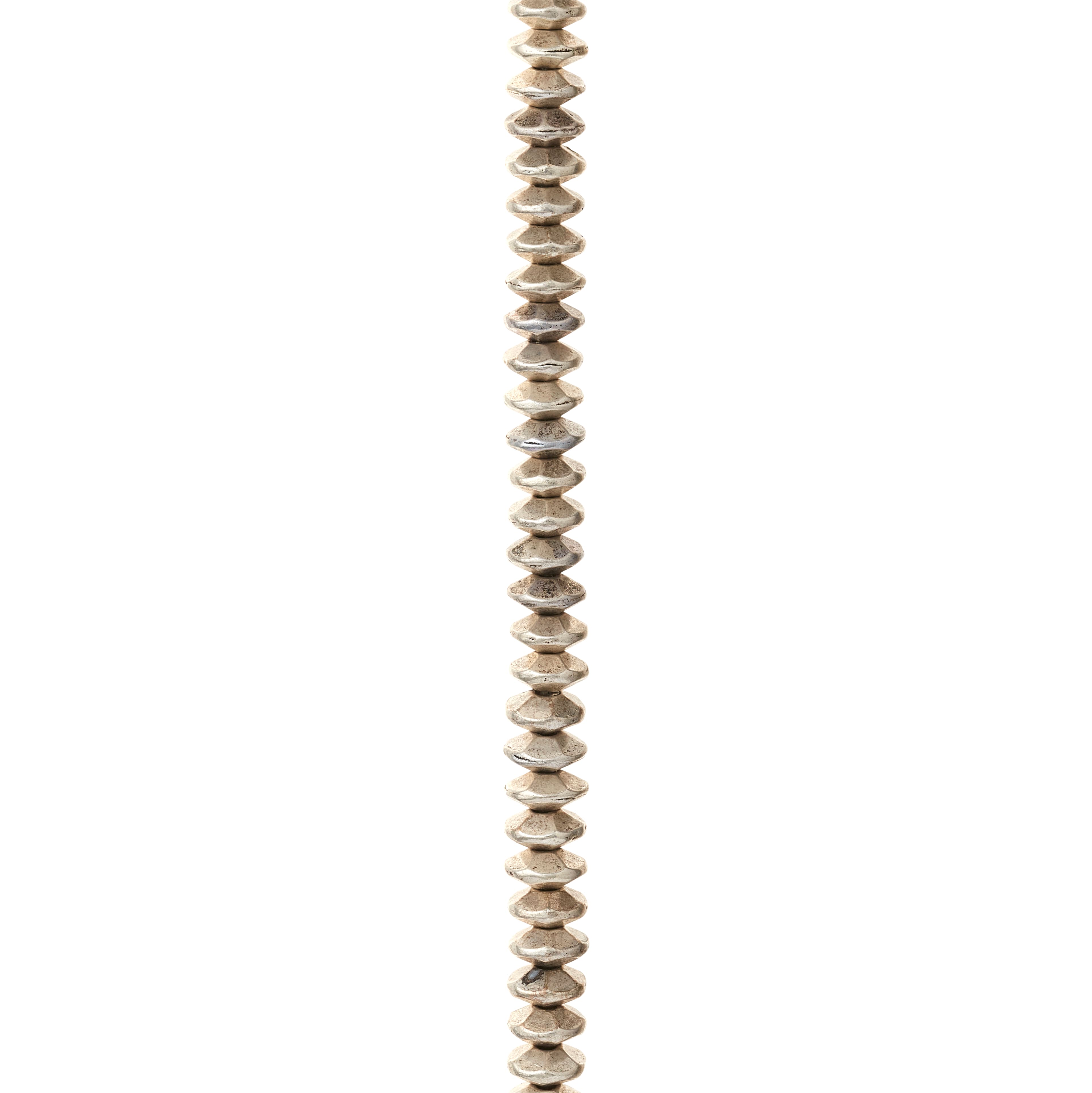 12 Pack: Silver Plated Rib Rondelle Beads, 6mm by Bead Landing™