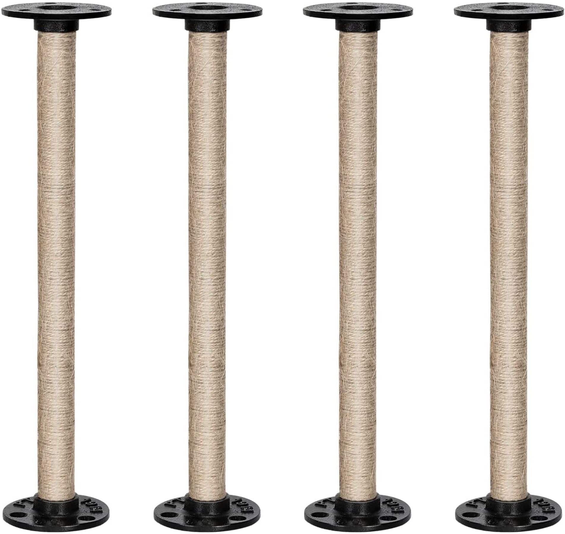 NEX™ Brown Industrial Pipe Metal Table Legs, 4ct.