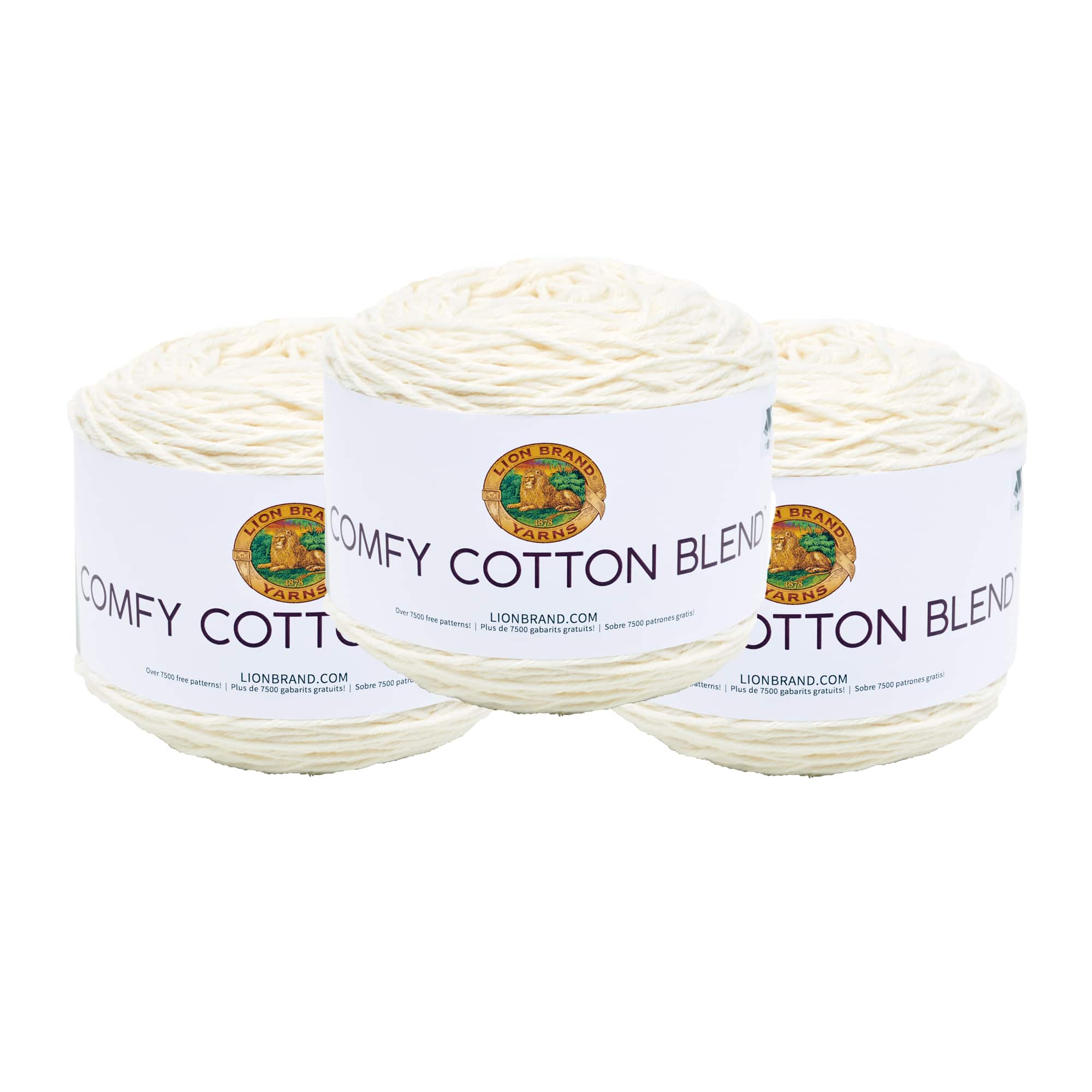 3 Pack Lion Brand® Comfy Cotton Blend Yarn