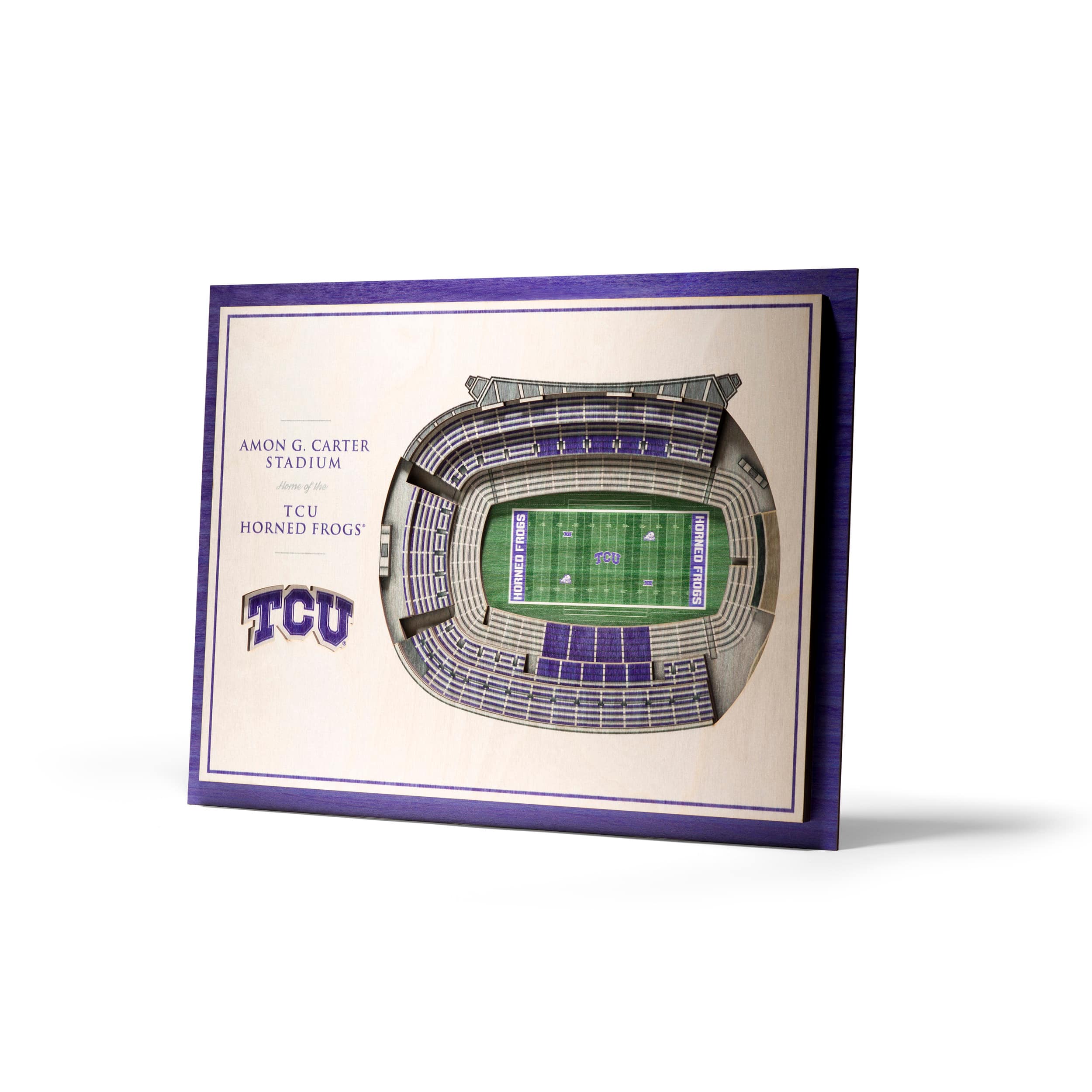 NCAA 5-Layer StadiumView Wall Art By Youthefan in Tcu Horned Frogs | 13" x 17" x .63" | Michaels®