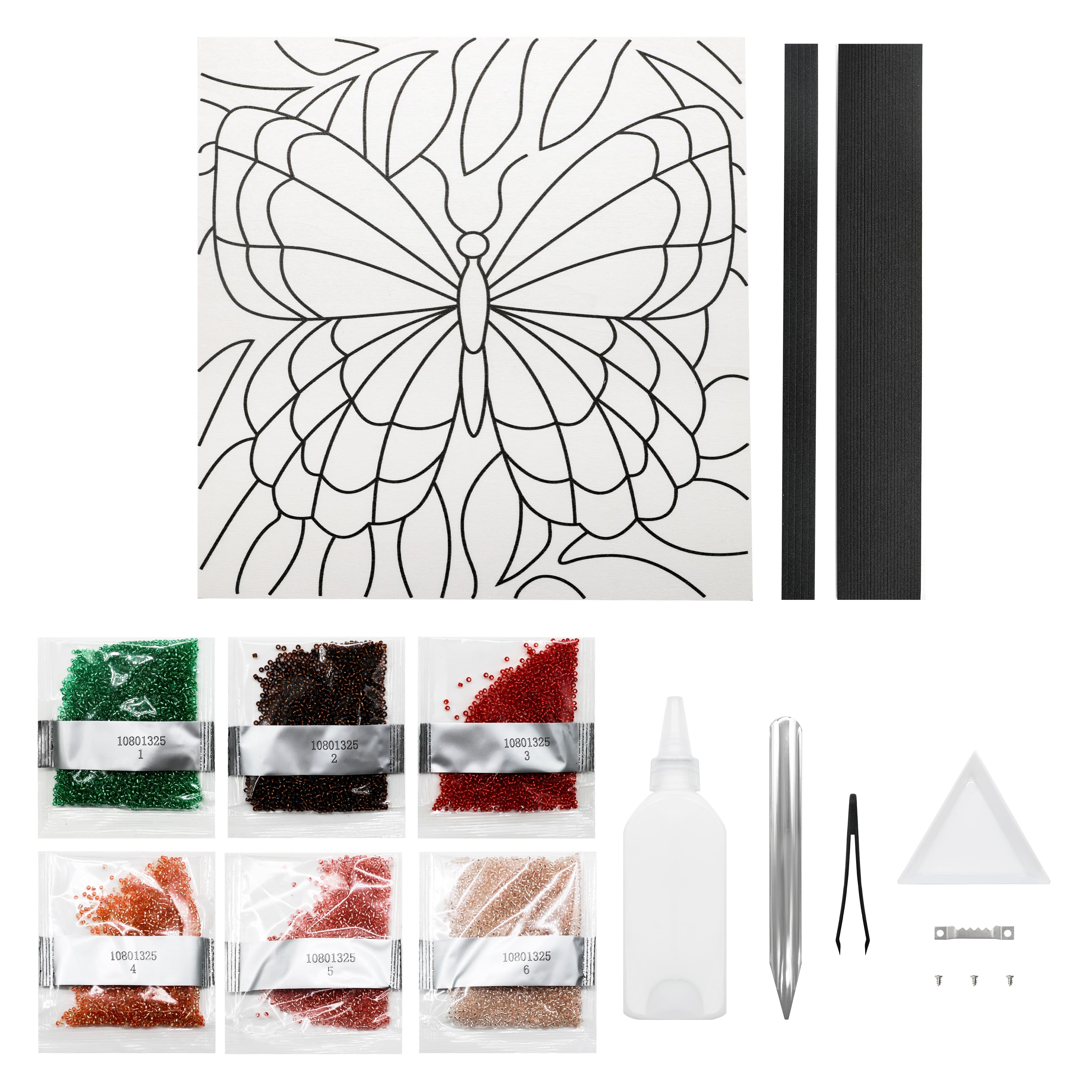 10" x 10" Butterfly Bead Art Kit by Make Market®