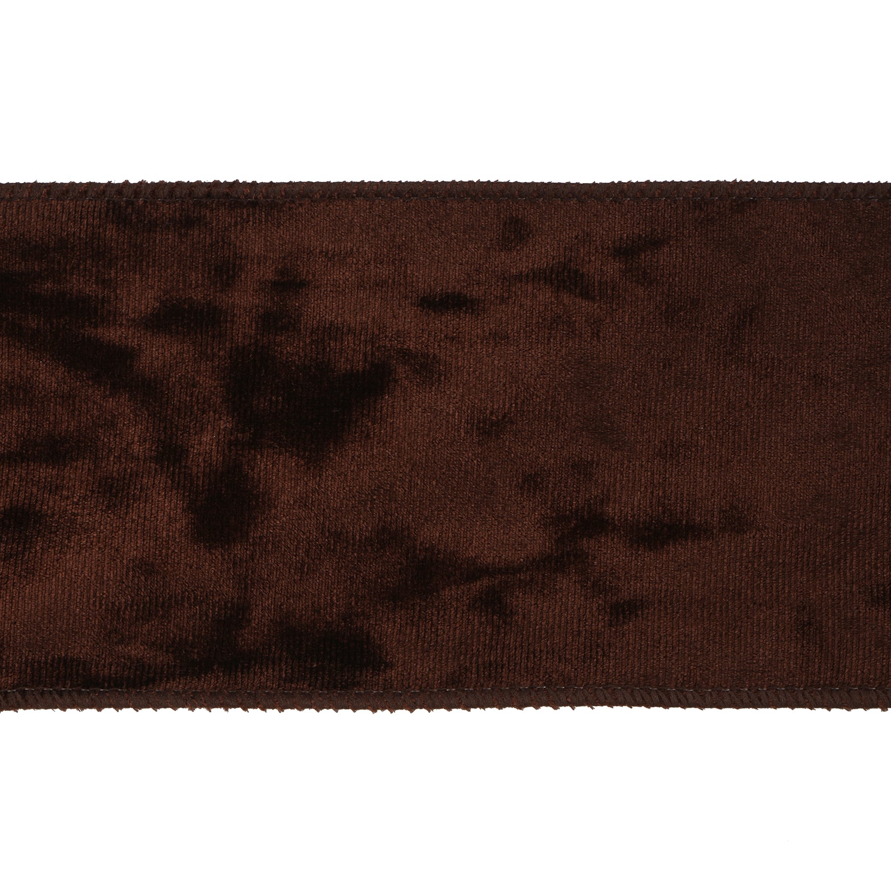 3.5" x 7yd. Brown Wired Velvet Ribbon by Celebrate It®