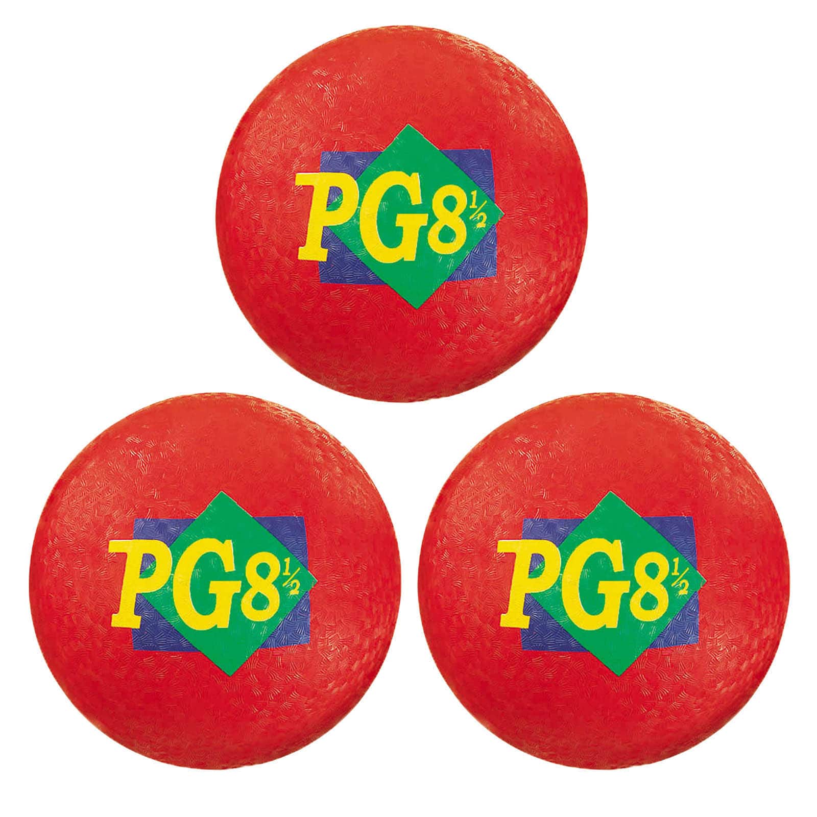 Martin Sports 8.5" Red Playground Ball, 3ct.