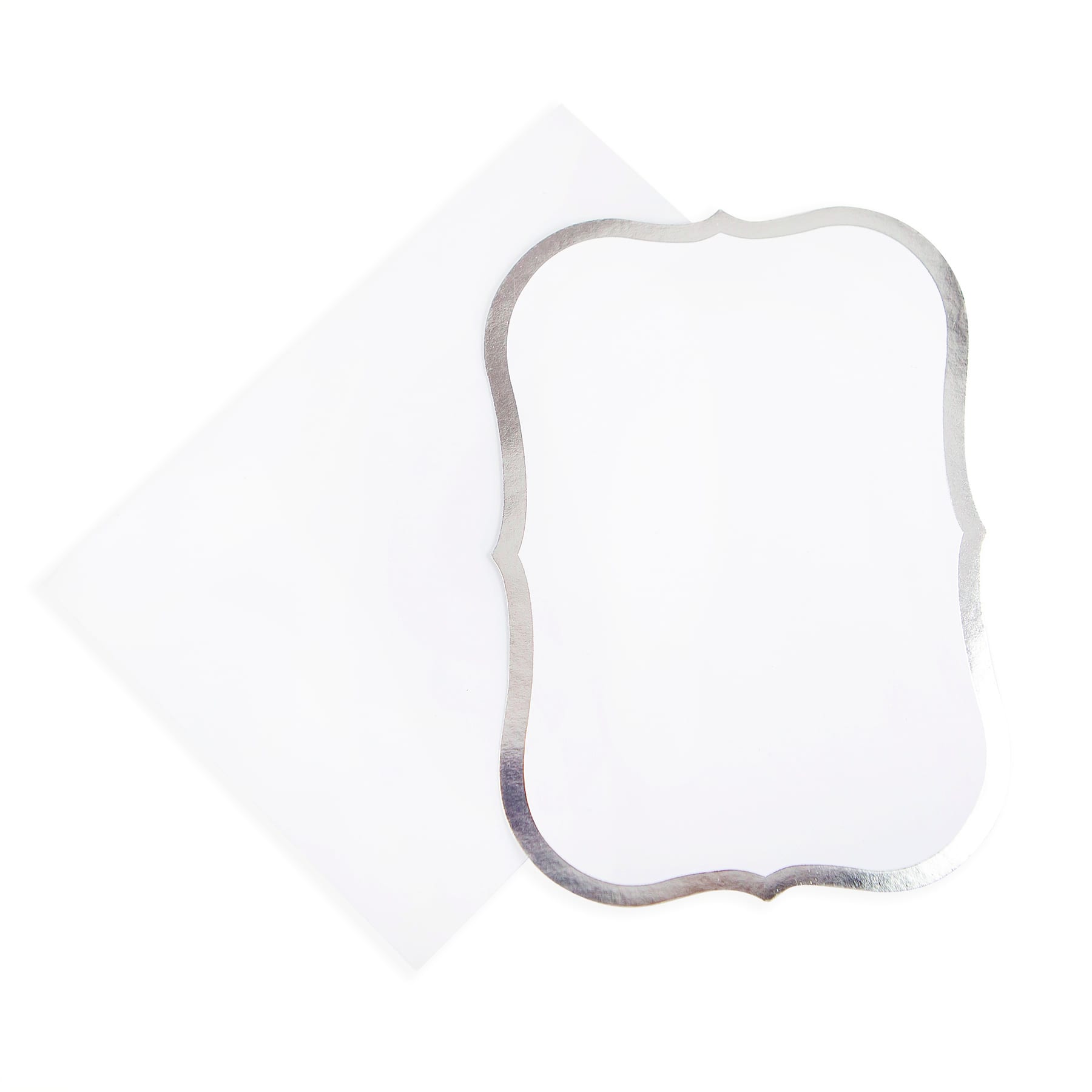 Silver Foil Flat Cards & Envelopes by Recollections™, 5" x 7"