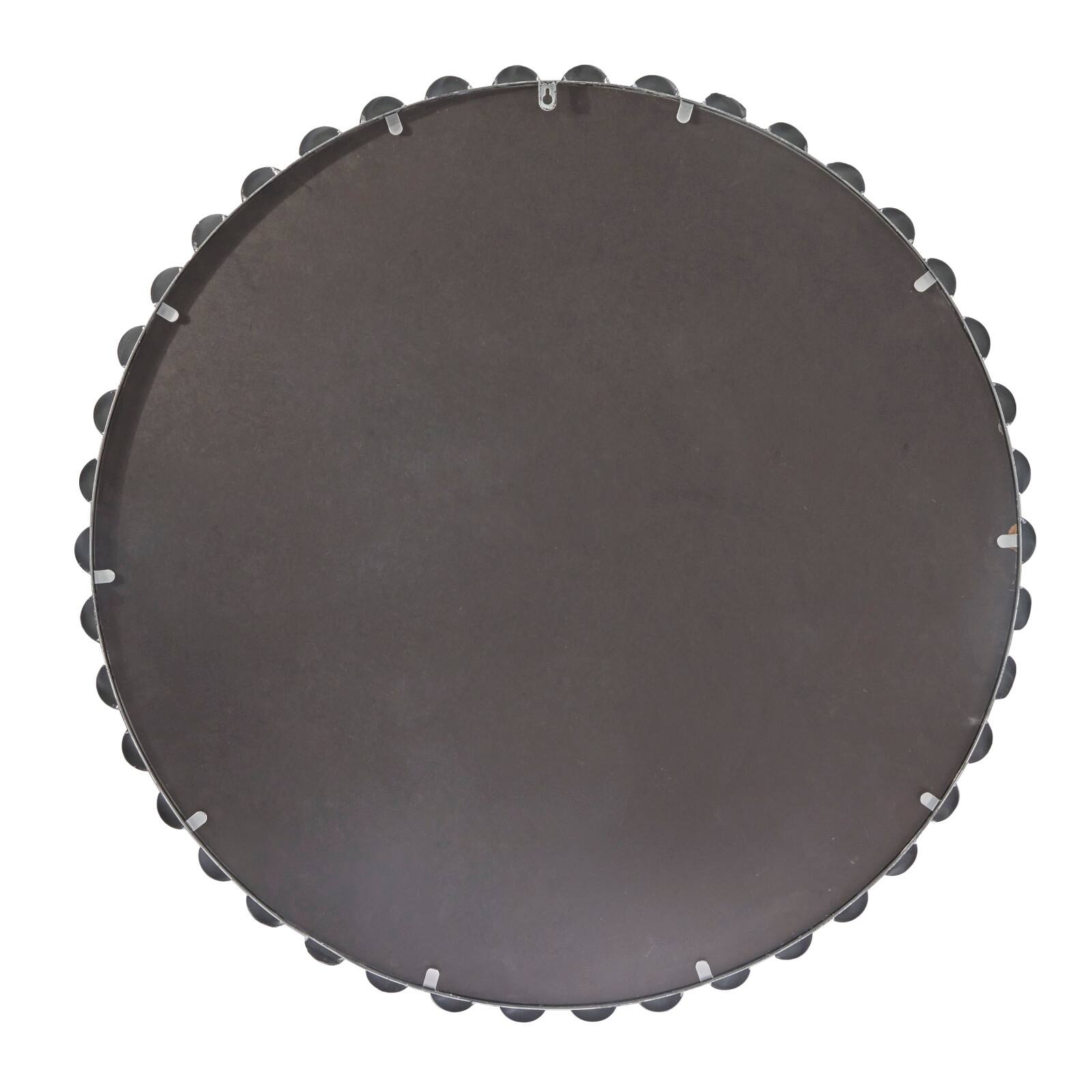 CosmoLiving by Cosmopolitan Silver Metal Orb Framed Wall Mirror 36" x 2" x 36"