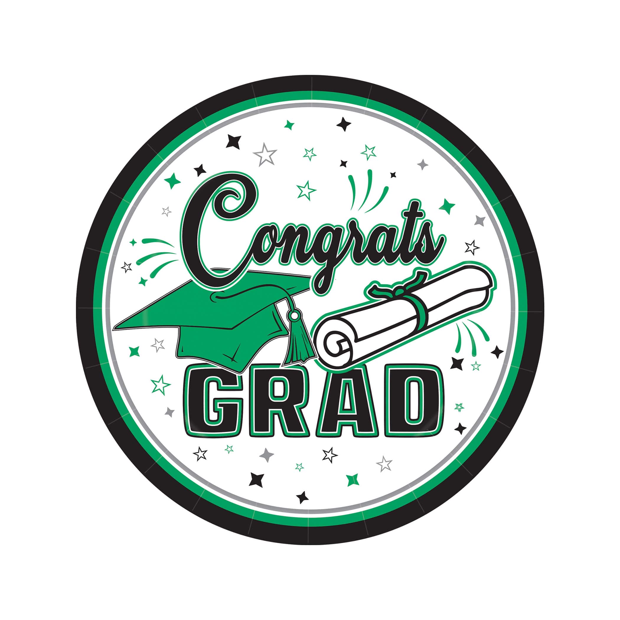 Beistle 7" Congrats Grad Plates