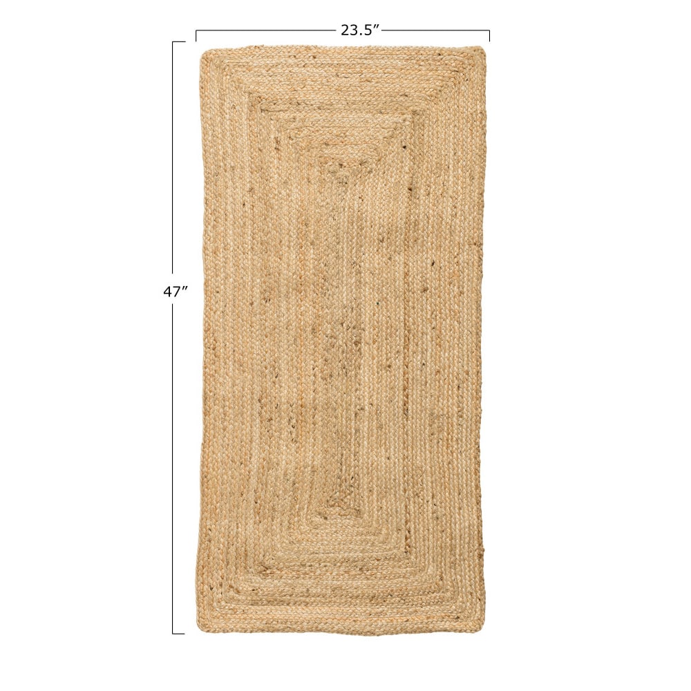 Hello Honey® Natural Boho Woven Seagrass Rug, 48" x 24"