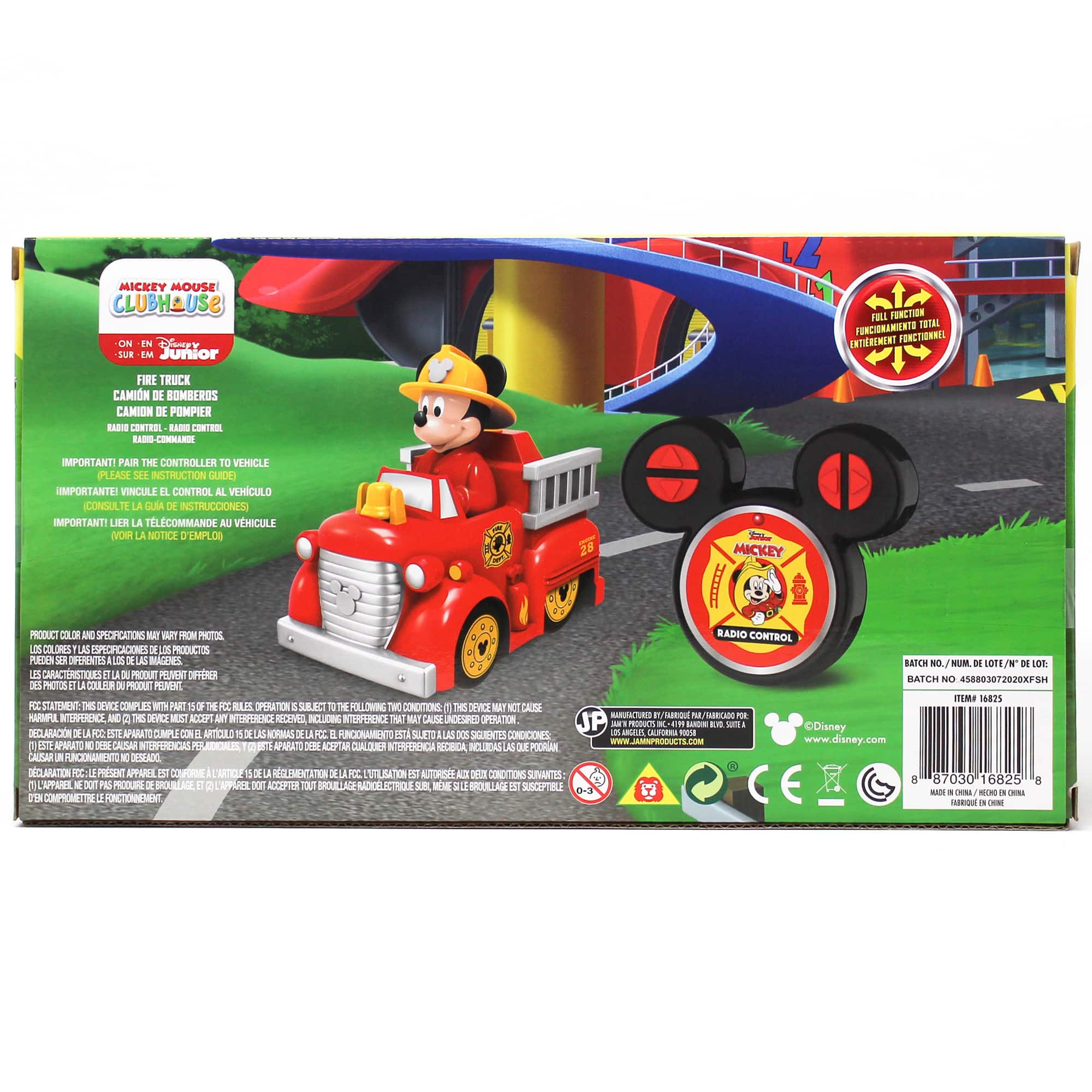 Jam'n Products Disney Junior Mickey's Remote Control Firetruck Toy
