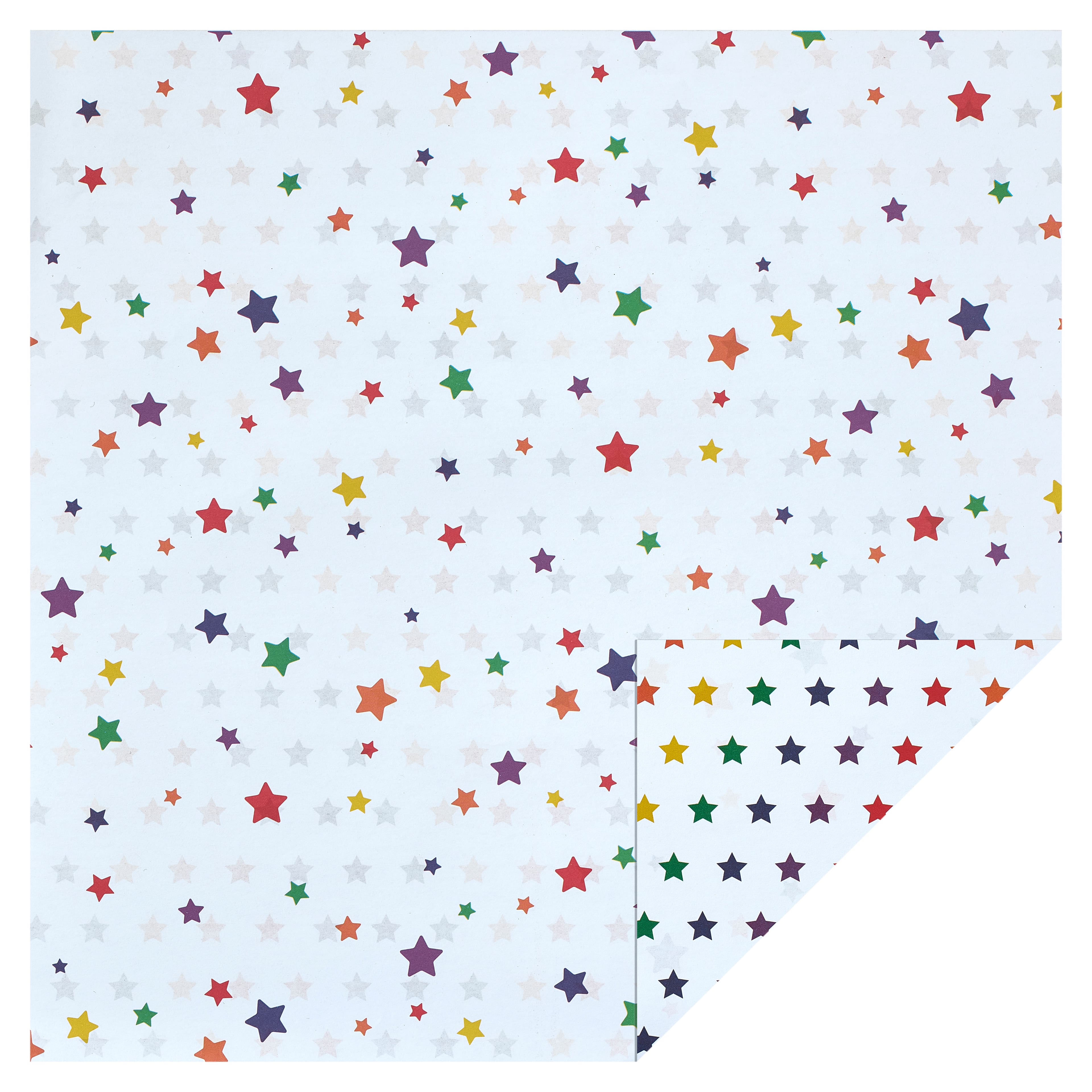 48 Pack: Rainbow Star Double-Sided Cardstock Paper by Recollections™, 12" x 12"