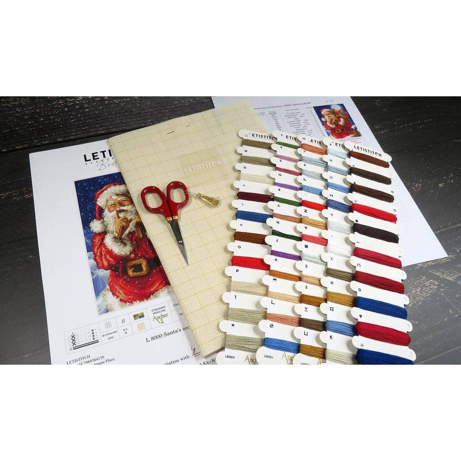 Letistitch Santa's Secret Counted Cross Stitch Kit