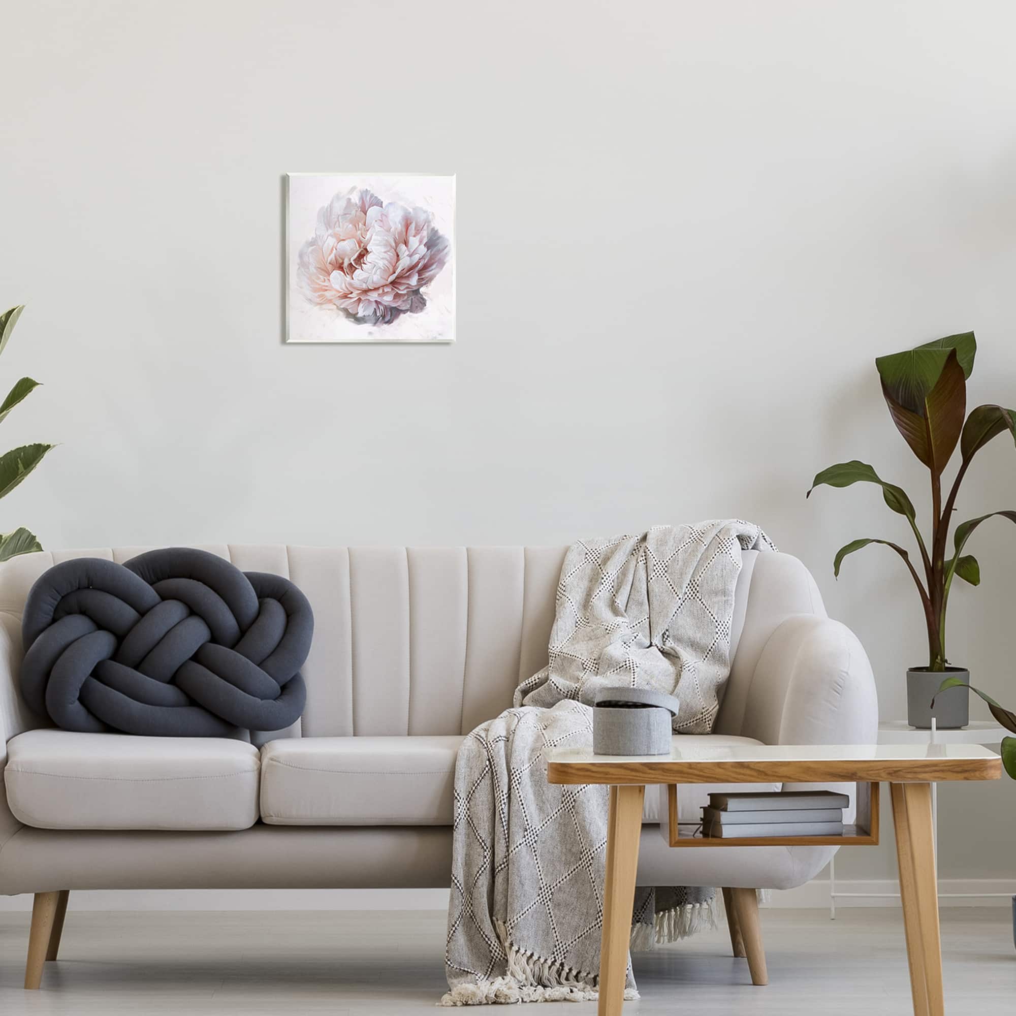 Stupell Industries Detailed Peony Petals Wall Plaque Art
