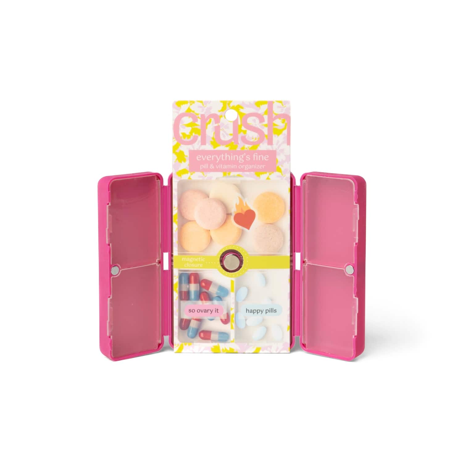 Assorted Crush™ Everything's Fine Pill & Vitamin Case, 1pc.