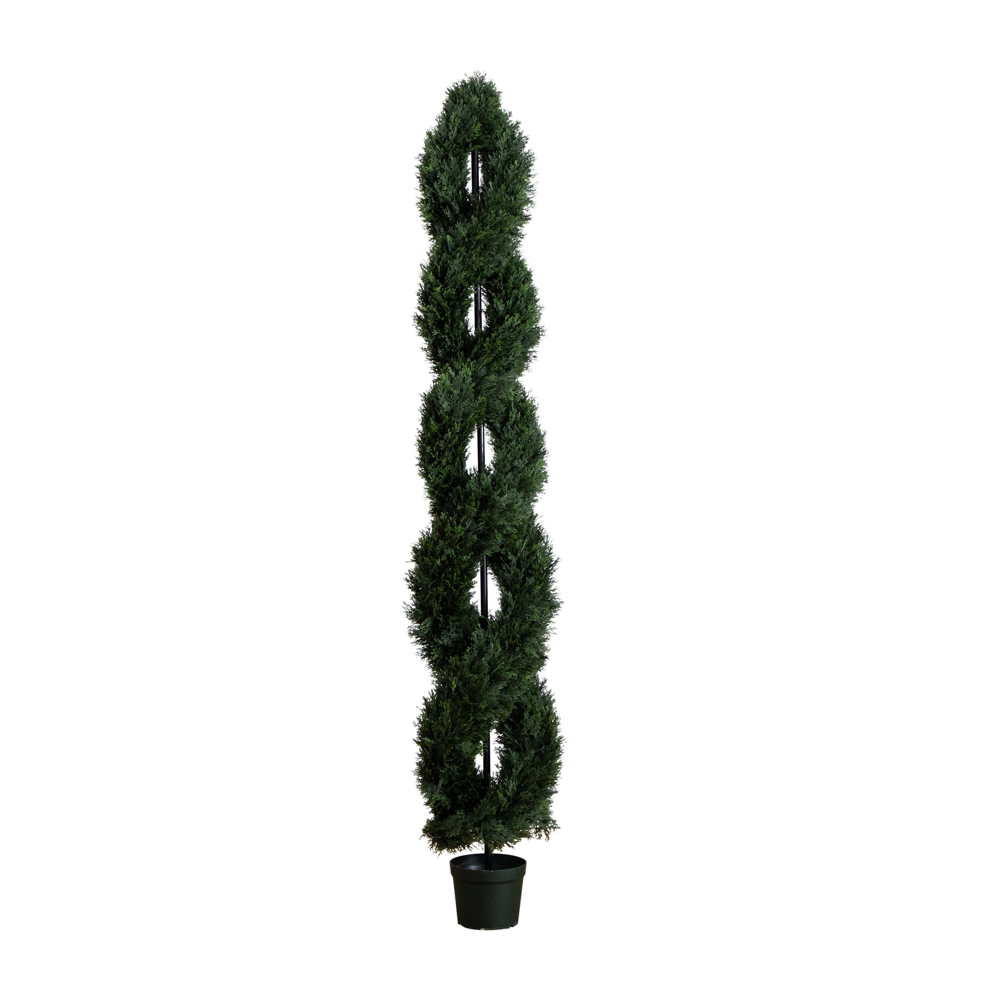8ft. UV-Resistant Double Pond Cypress Spiral Topiary