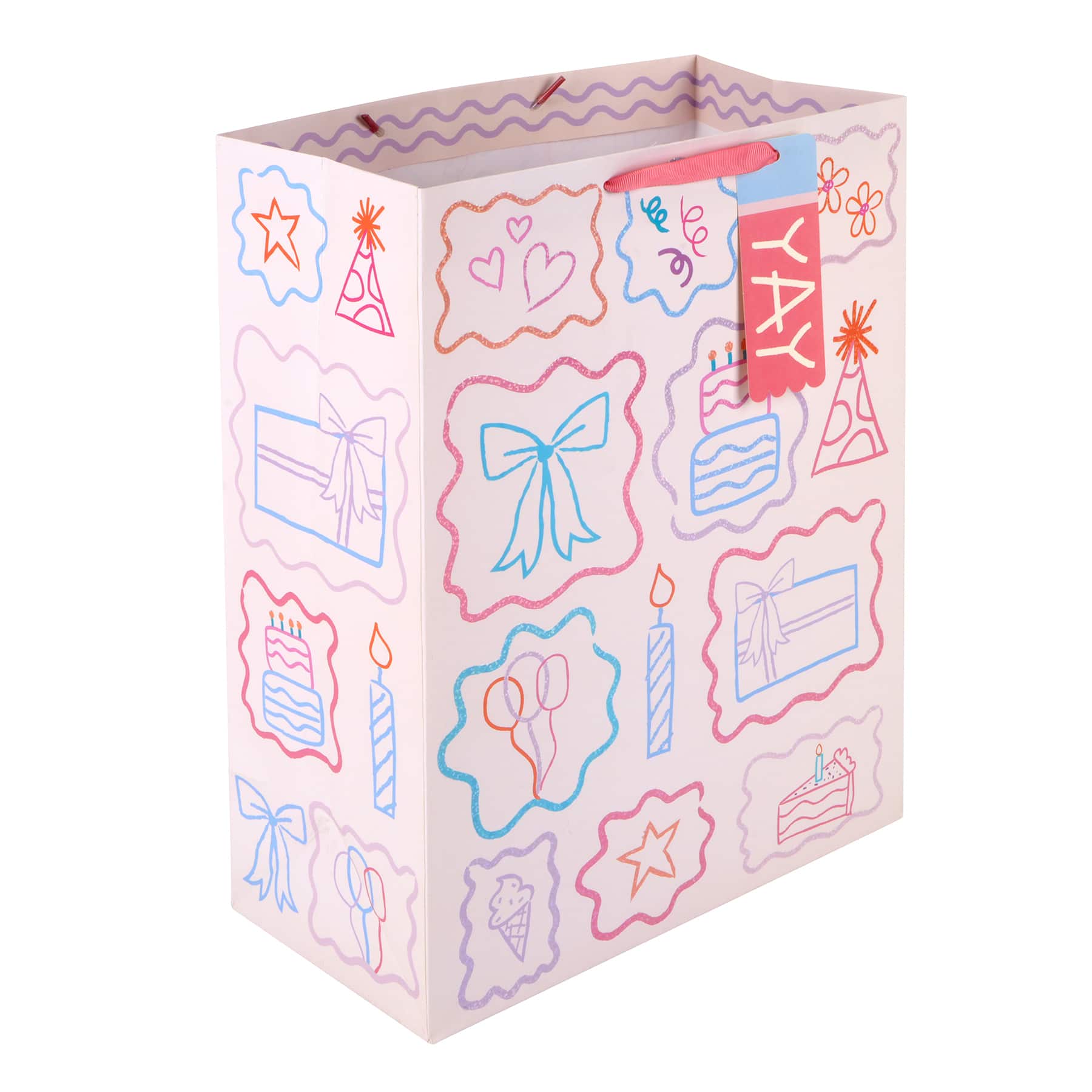 Large Paper Gift Bag with Ribbon Handles by Celebrate It