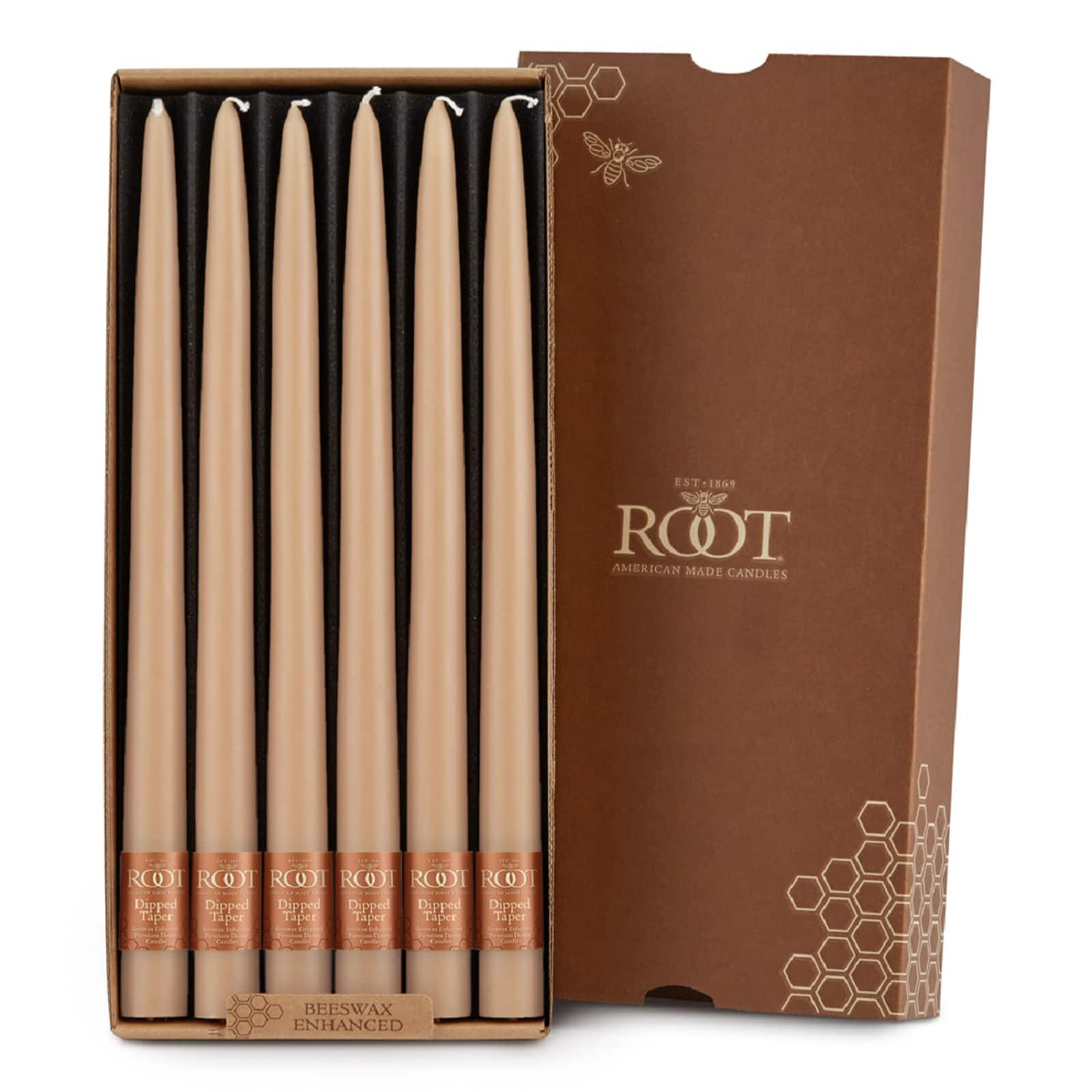 Root Candles 12" Unscented Taper Candles