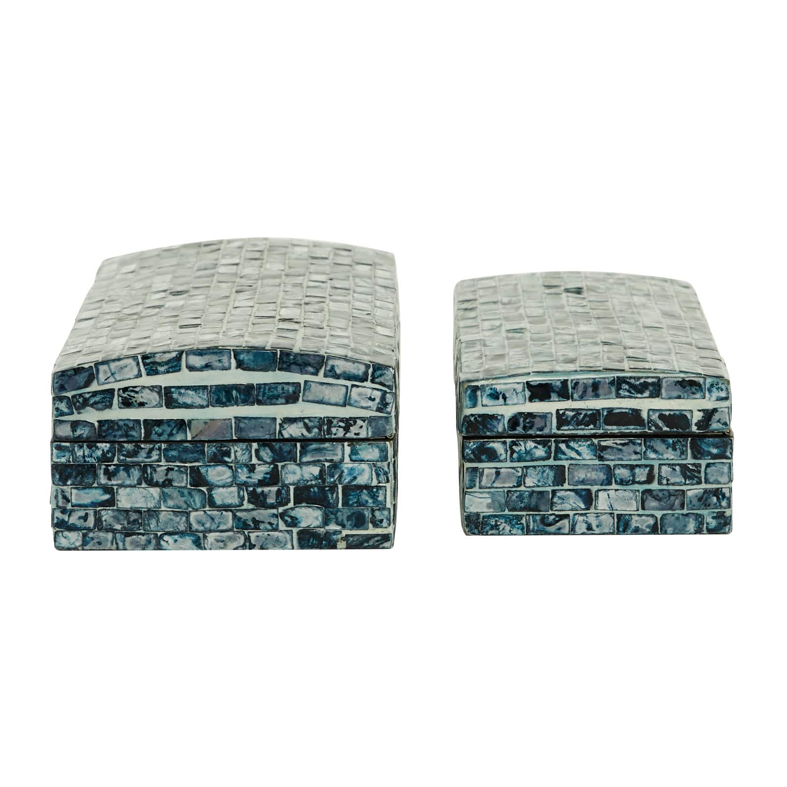 Blue Mother of Pearl Coastal Box Set
