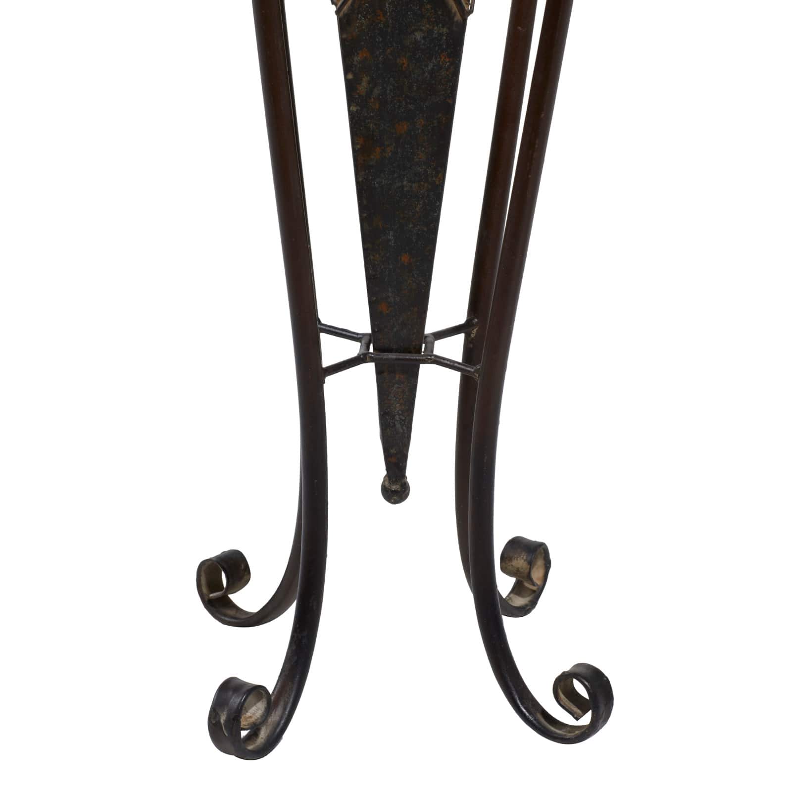 Brown Metal Rustic Planter with Curved Legs Set