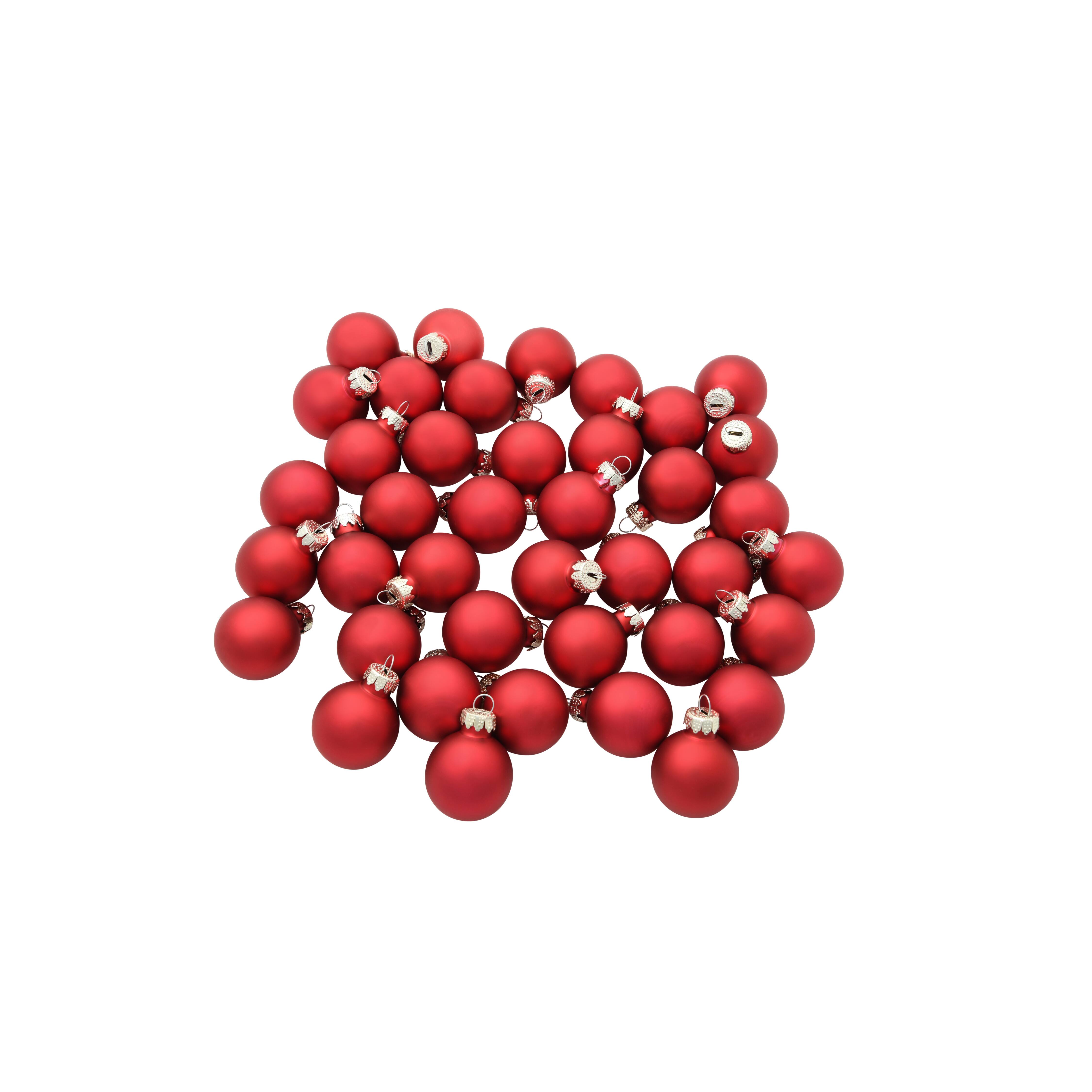 Whitehurst 40ct. 1.25" Matte Glass Ball Ornaments