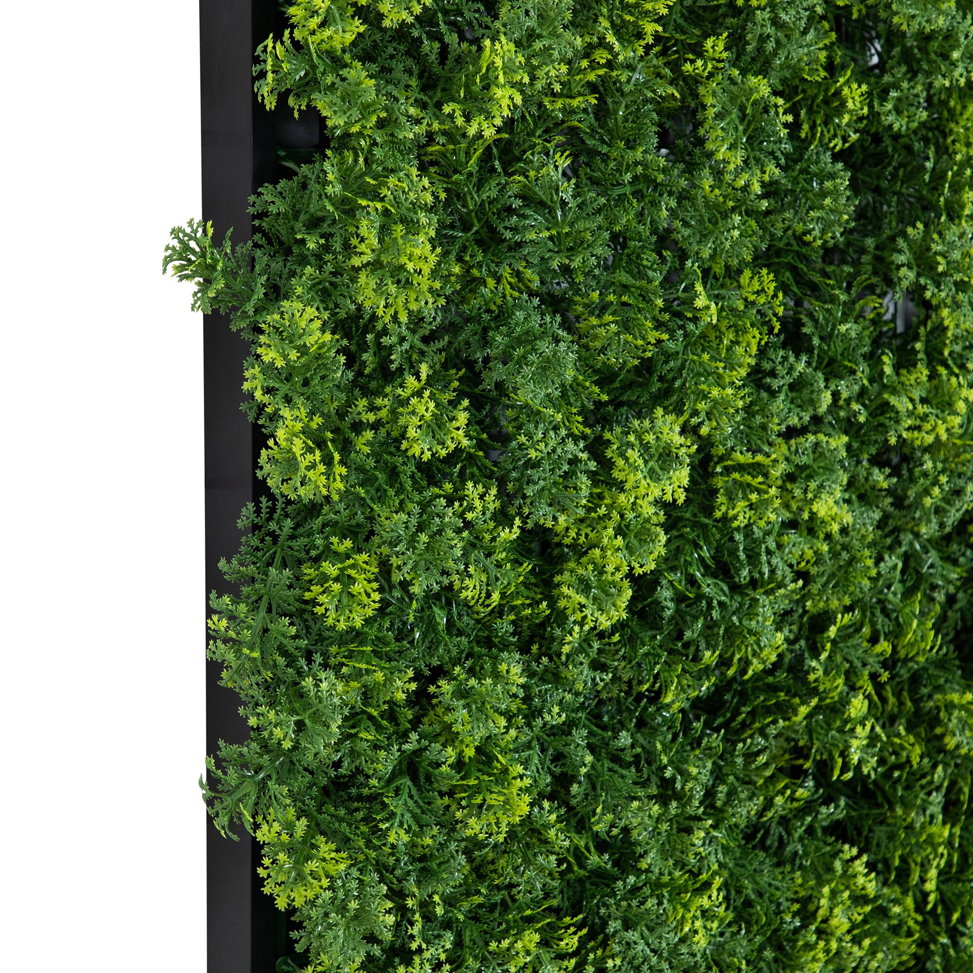 20" x 40" Framed Irish Green Meadow Artificial Living Wall Art Panel