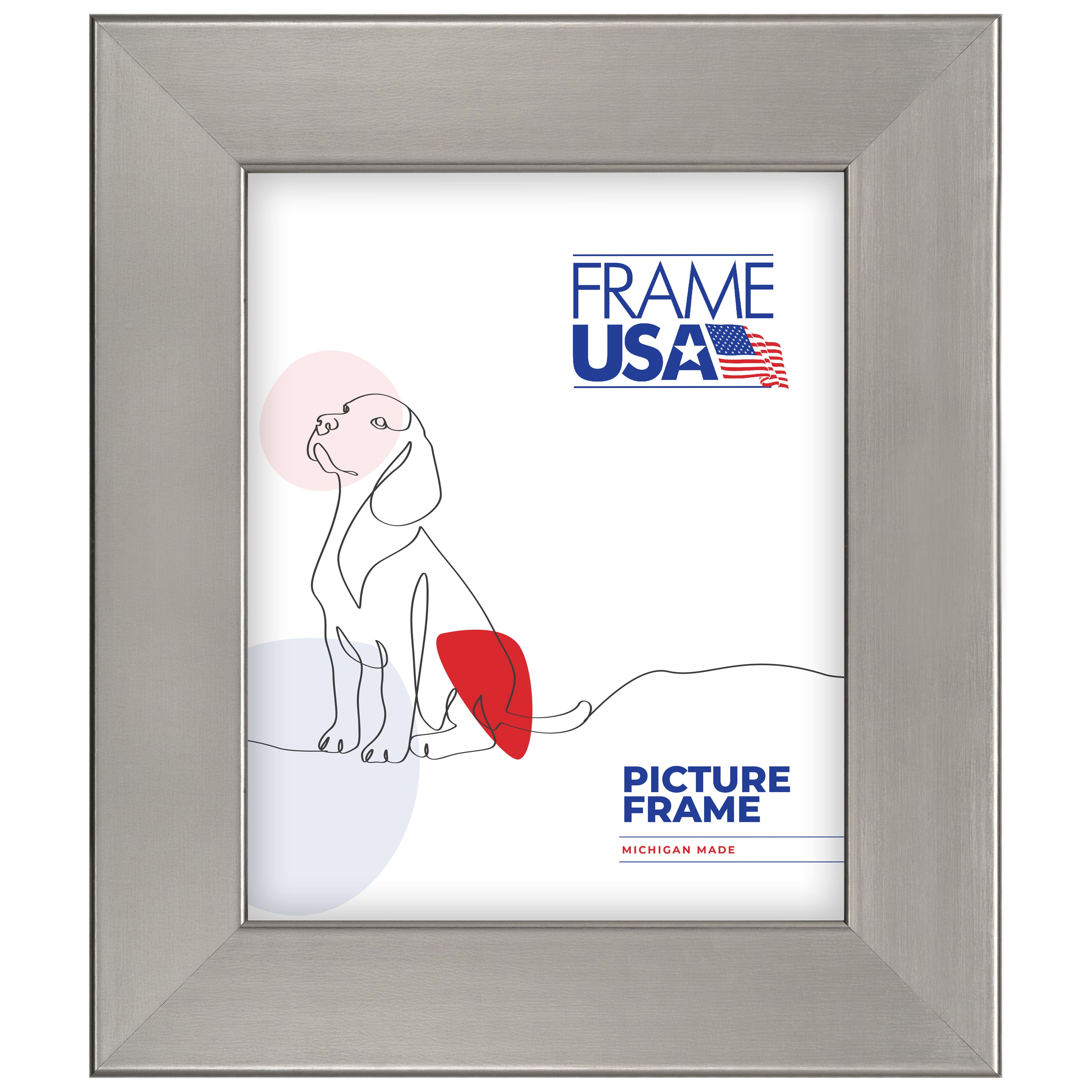 Frame USA Stainless Silver Single Image Picture Frame