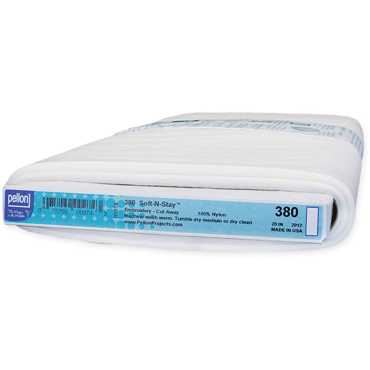 Pellon® Soft-N-Stay™ White Cut Away Embroidery Stabilizer, 20'' x 25yd.