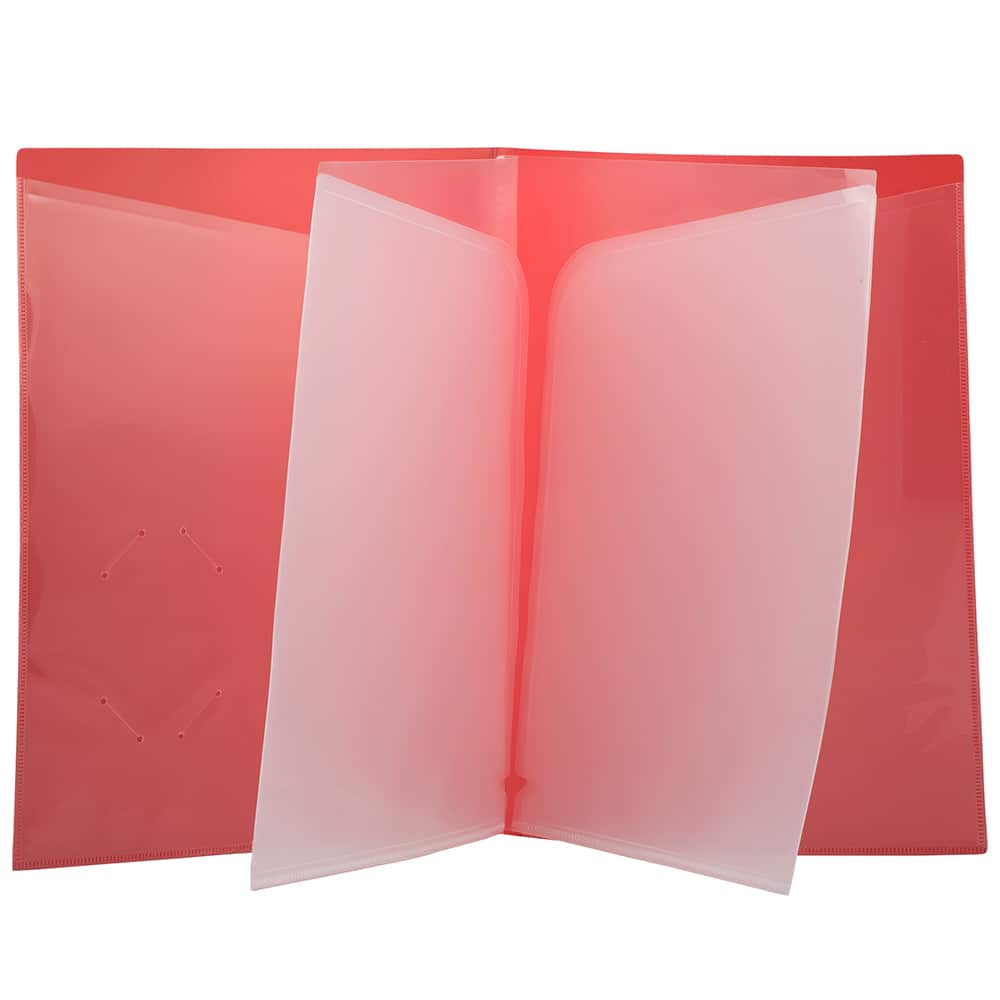 JAM Paper Heavy Duty Plastic High Pocket Organizer