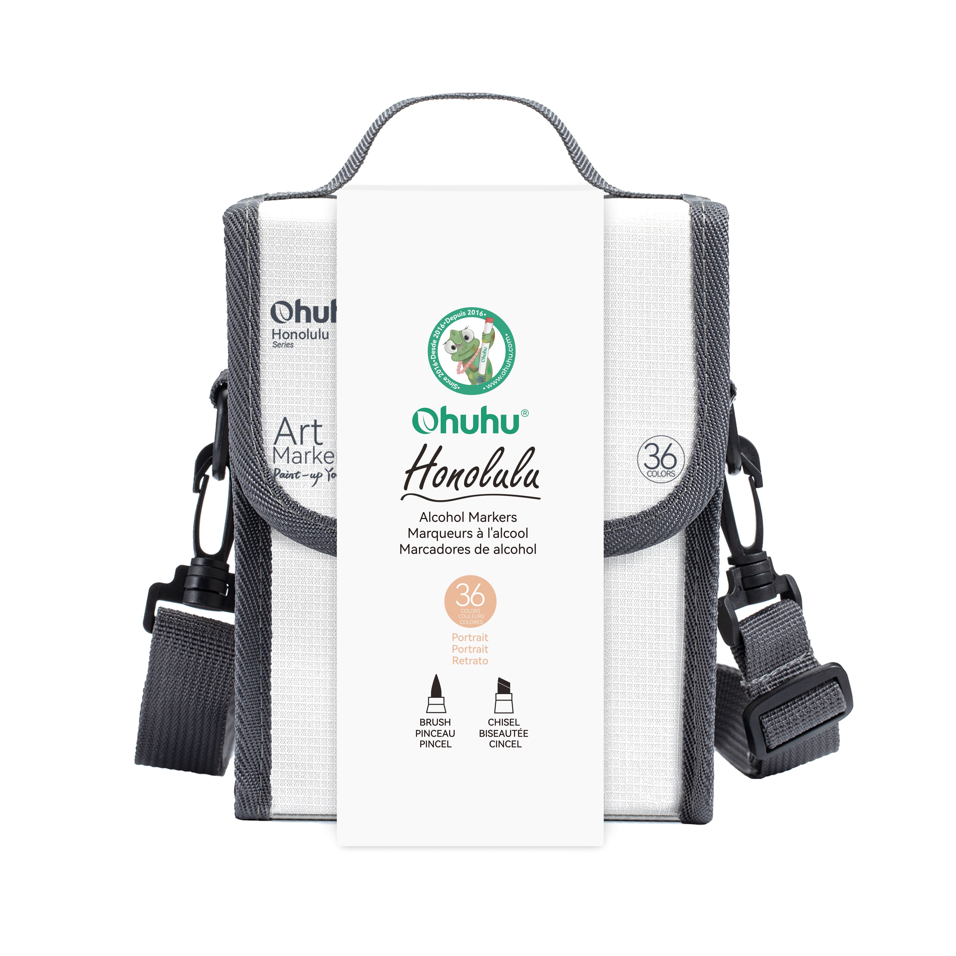 Ohuhu® Honolulu 36 Color Portrait Alcohol Markers