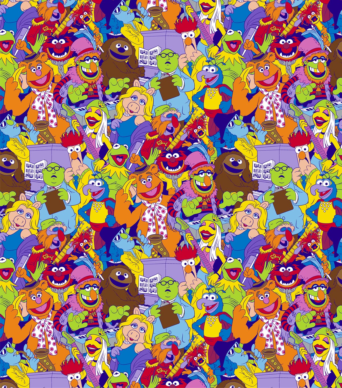 Disney® Muppets Packed Cotton Fabric