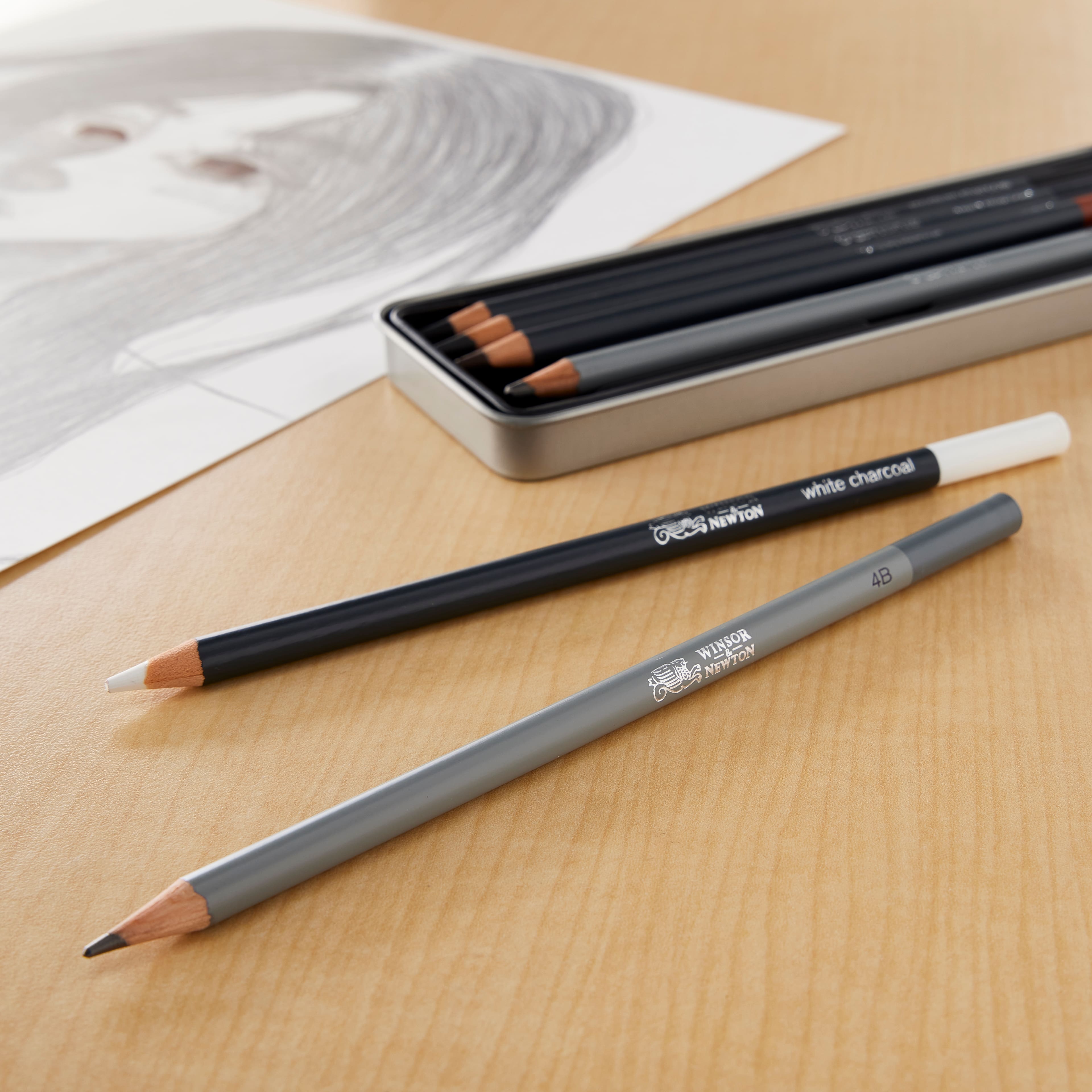 6 Packs: 6 ct. (36 total) Winsor & Newton™ Studio Collection™ Sketching Pencil Tin Set