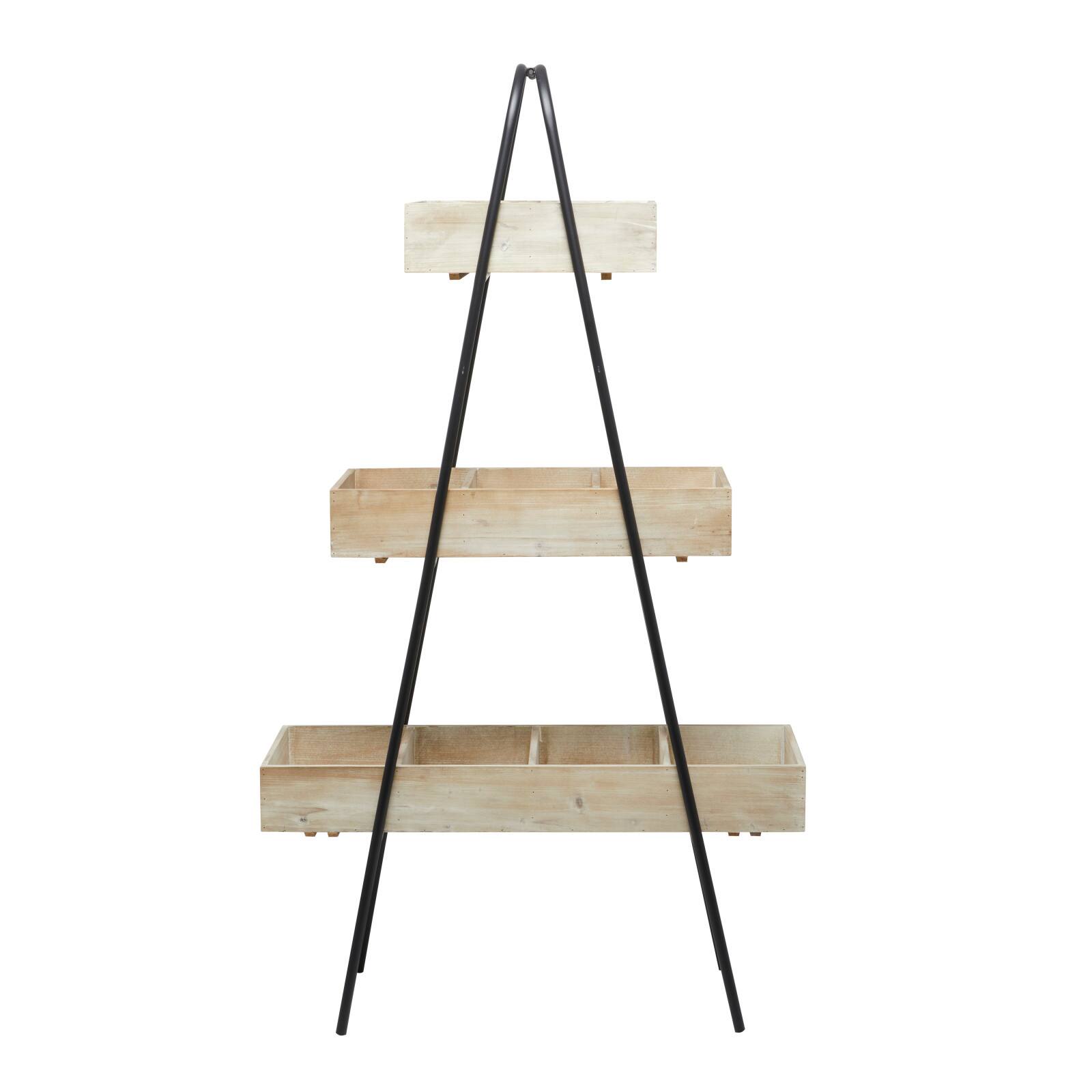 Brown Fir Modern Farmhouse Plantstand, 56" x 32" x 13"