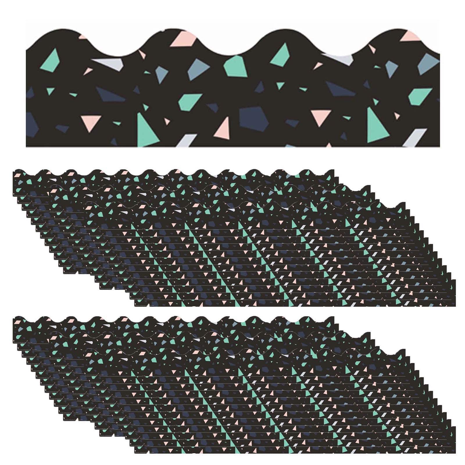 Eureka® Simply Sassy Black Terrazzo Extra Wide Deco Trim®, 222ft.