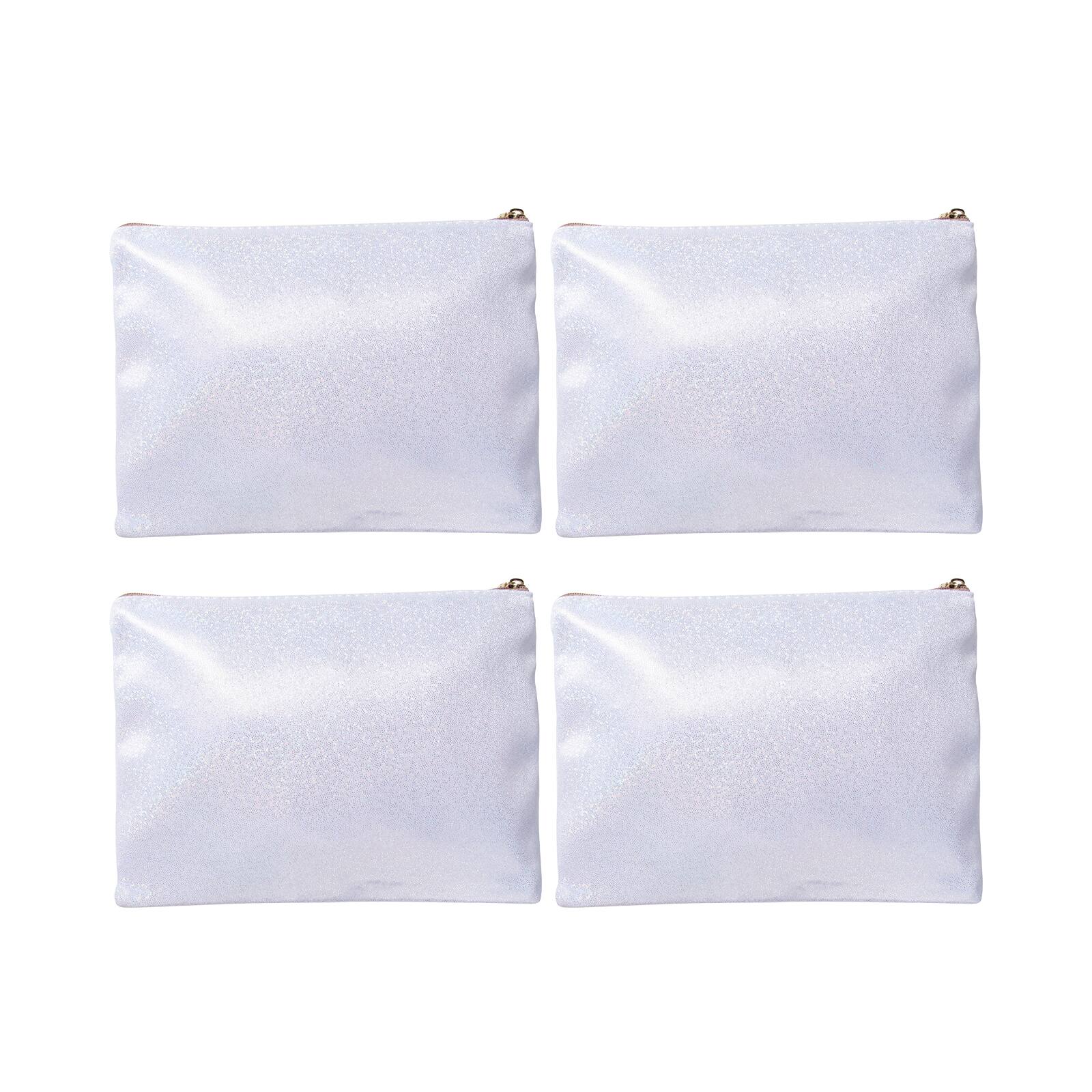 Craft Express 4ct. Sublimation Glitter Makeup Cases