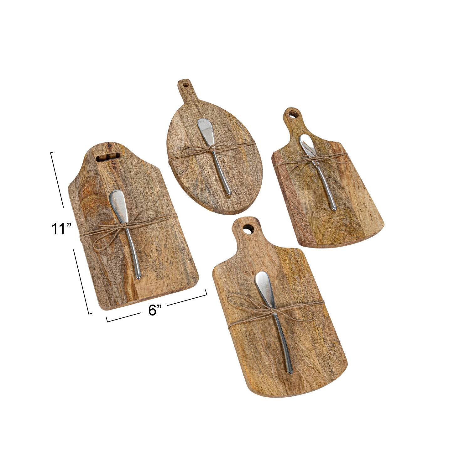 Hello Honey® Mango Wood Board & Knife Set