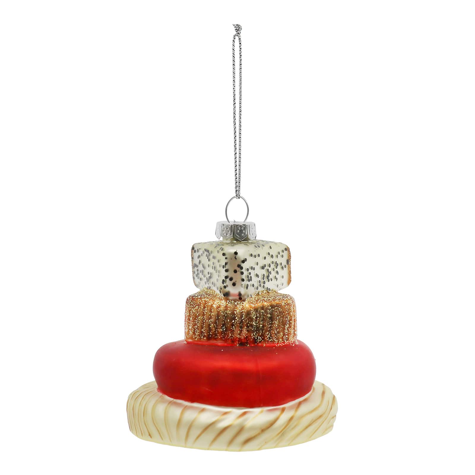 3" Cheese Stack Glass Ornament by Ashland®