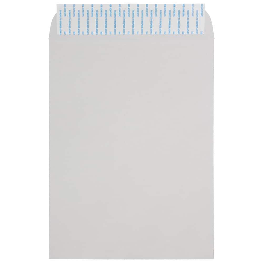 JAM Paper 9" x 12" Light Gray Kraft Peel & Seal Closure Envelopes, 25ct.
