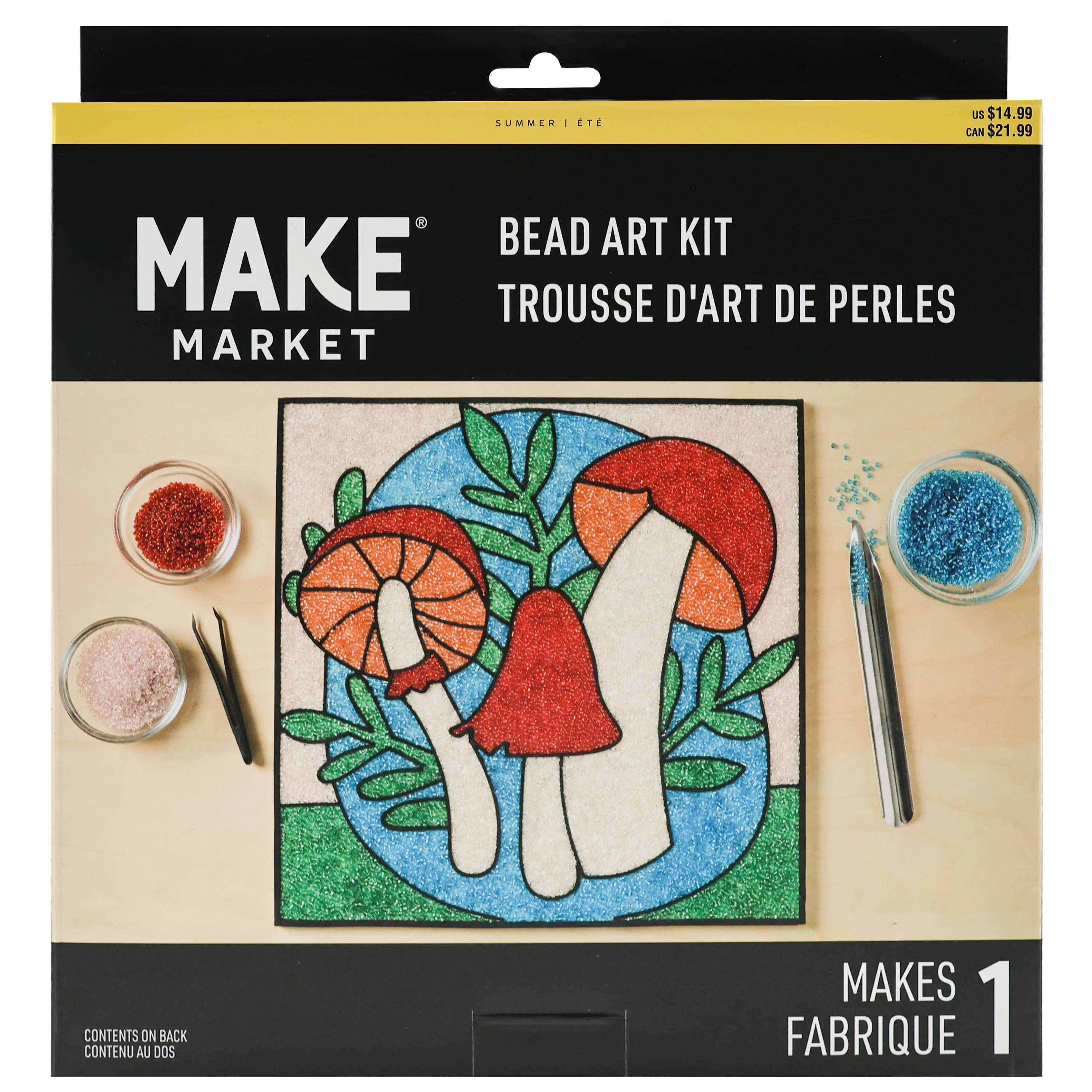 10" x 10" Mushroom Bead Art Kit by Make Market®