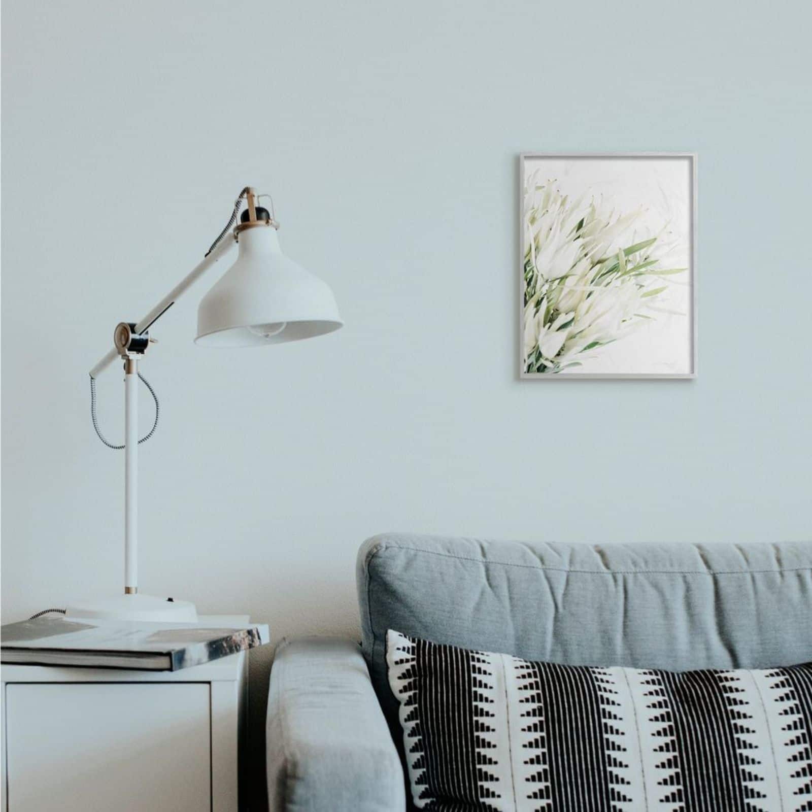 Stupell Industries White & Green Bright Natural Flower Photograph with Frame Wall Accent