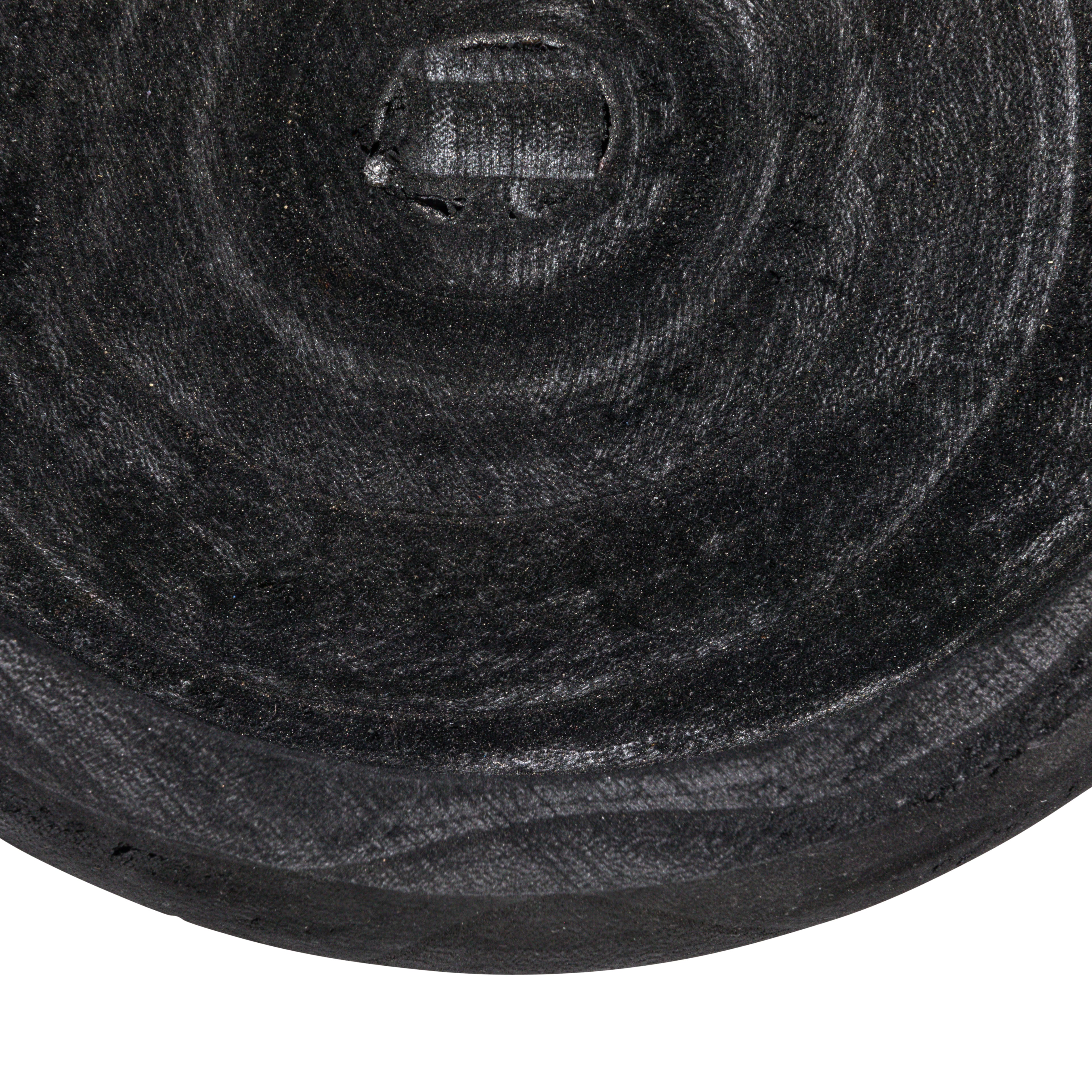 Hello Honey® 11.5" Black Decorative Paulownia Wood Container with Lid