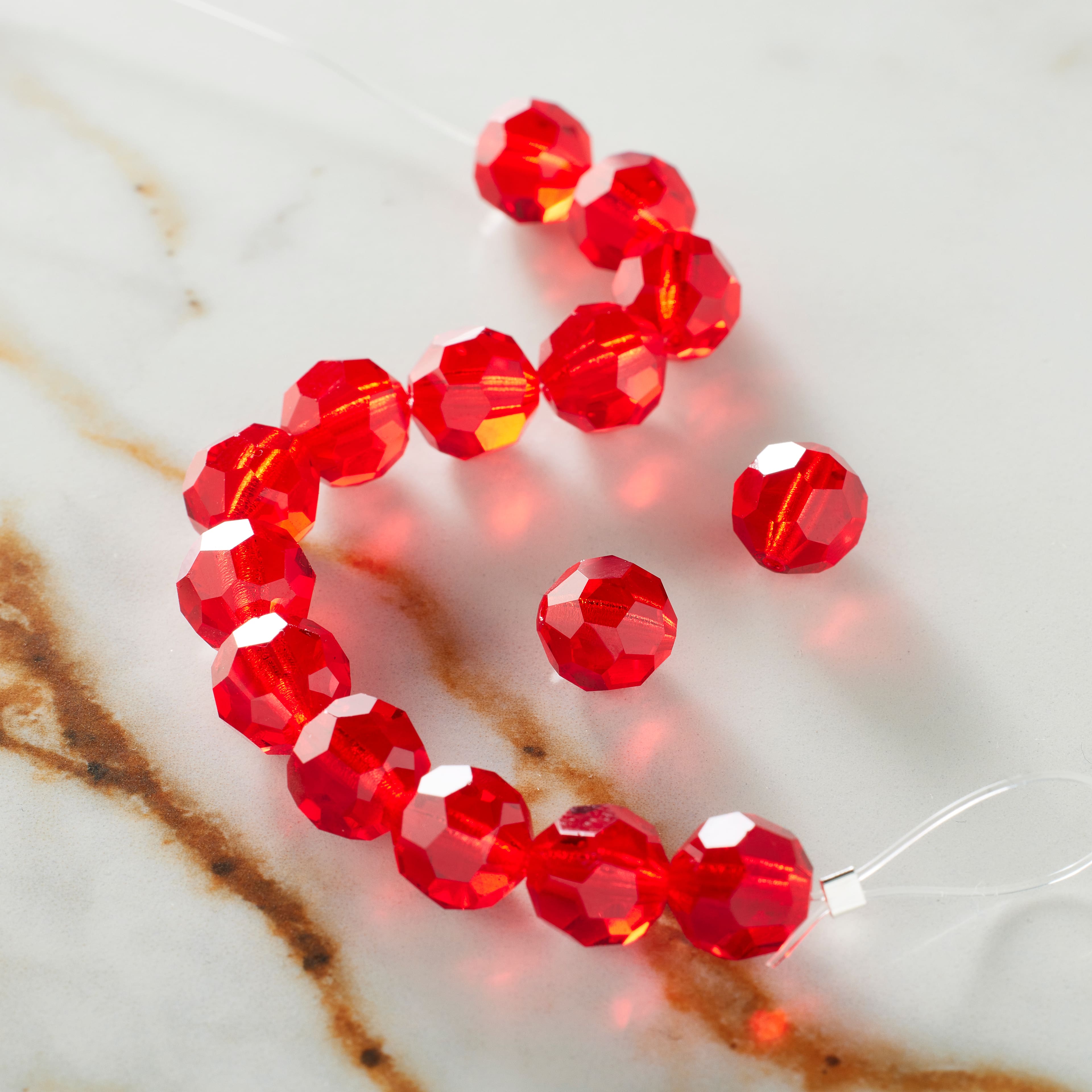 6 Pack: Preciosa Glass Crystal Round Beads, 8mm by Bead Landing™