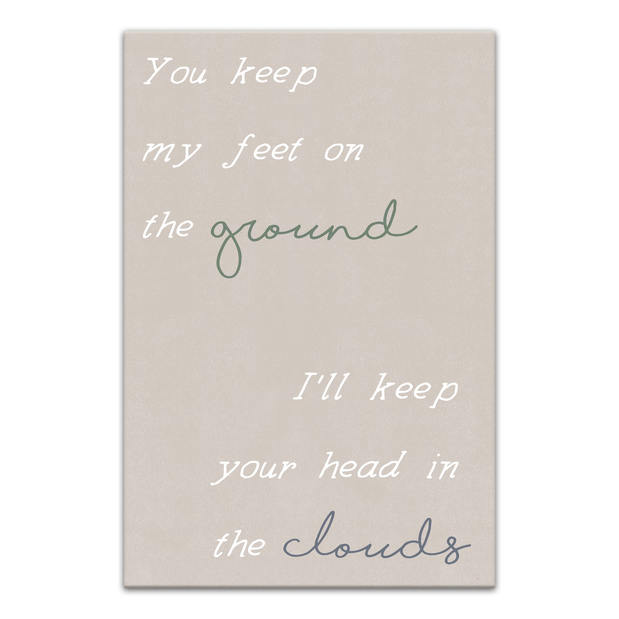 Head In The Clouds 20" x 30" Canvas Wall Art