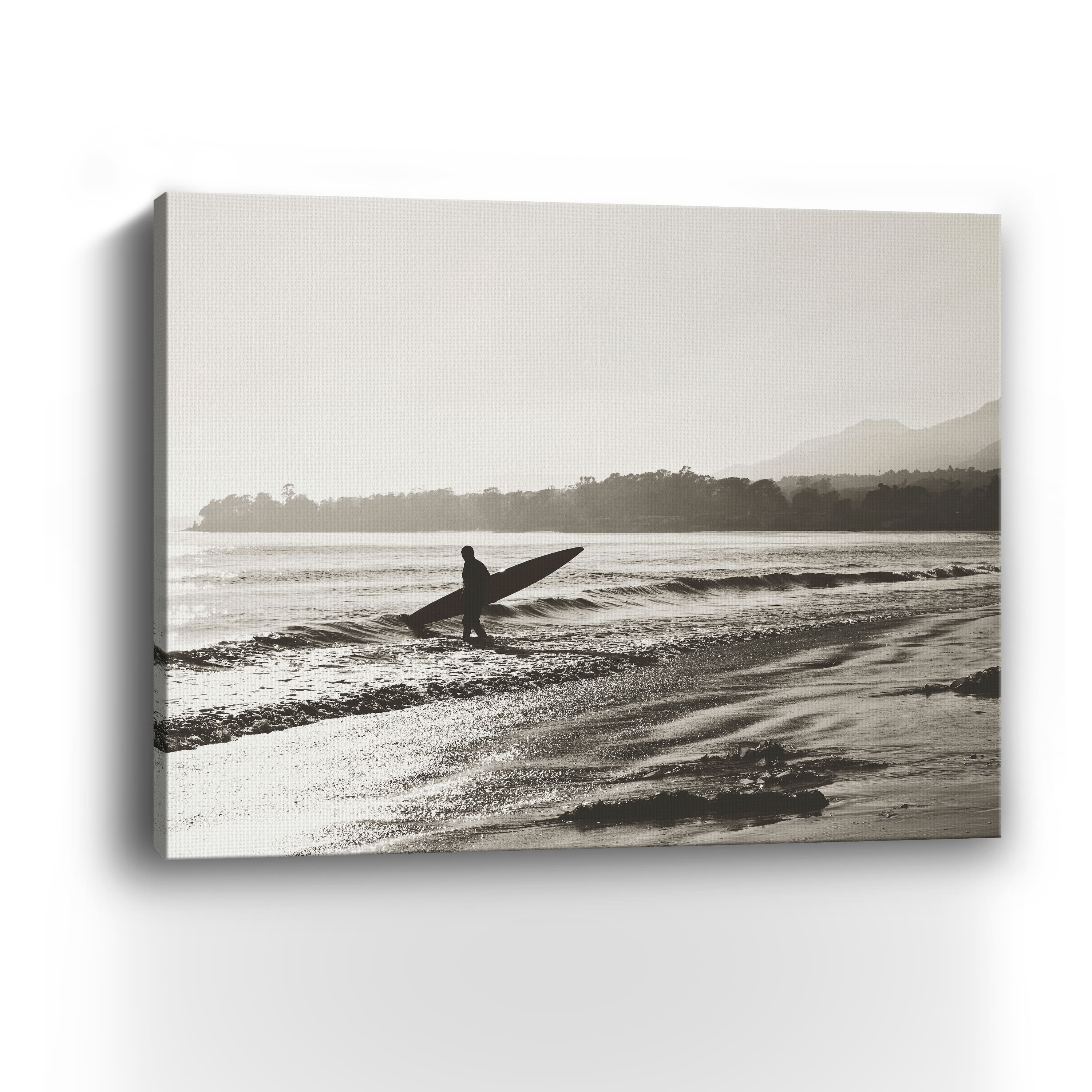 BW Surfer No. 3 Canvas Giclee