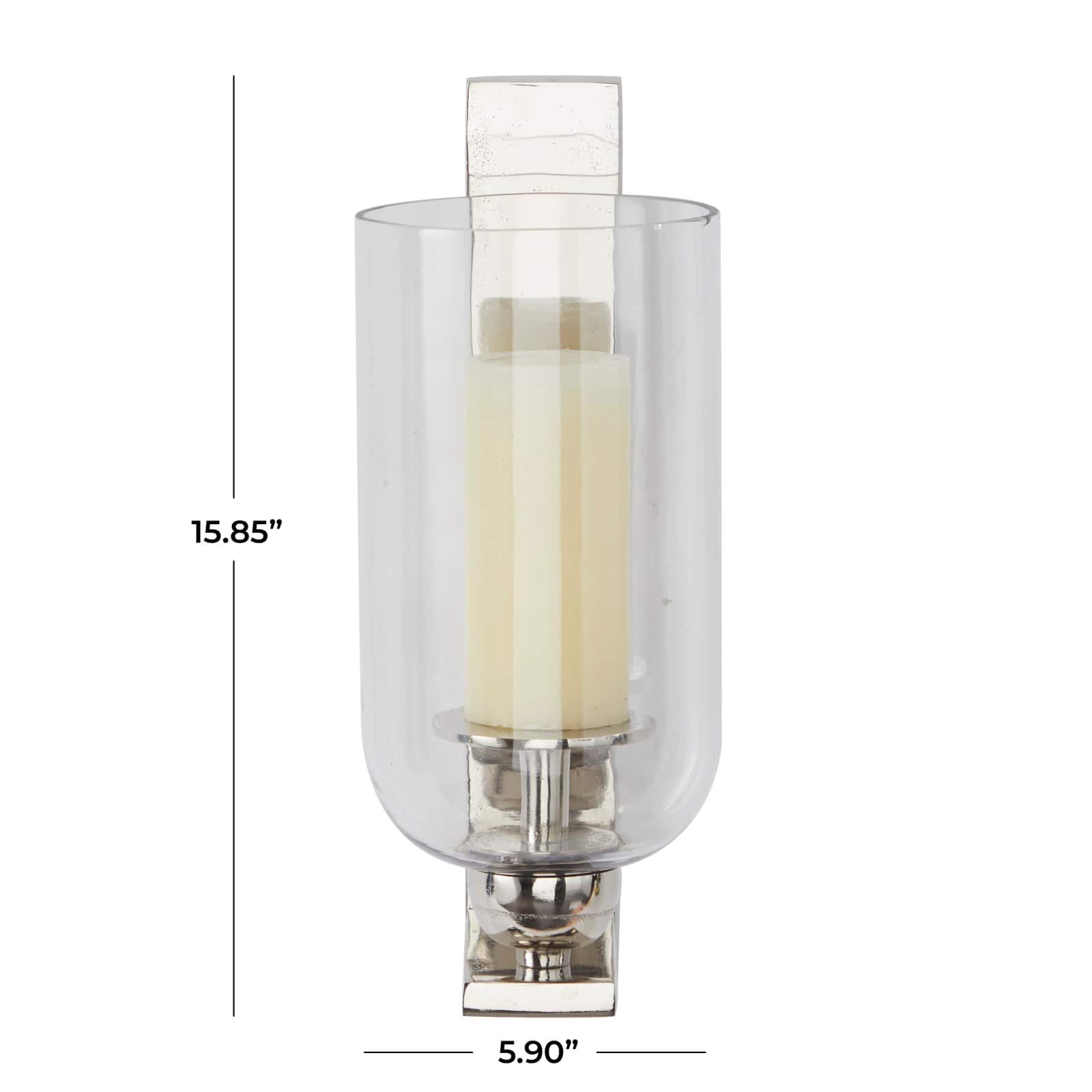 Silver Aluminum Modern Wall Sconce