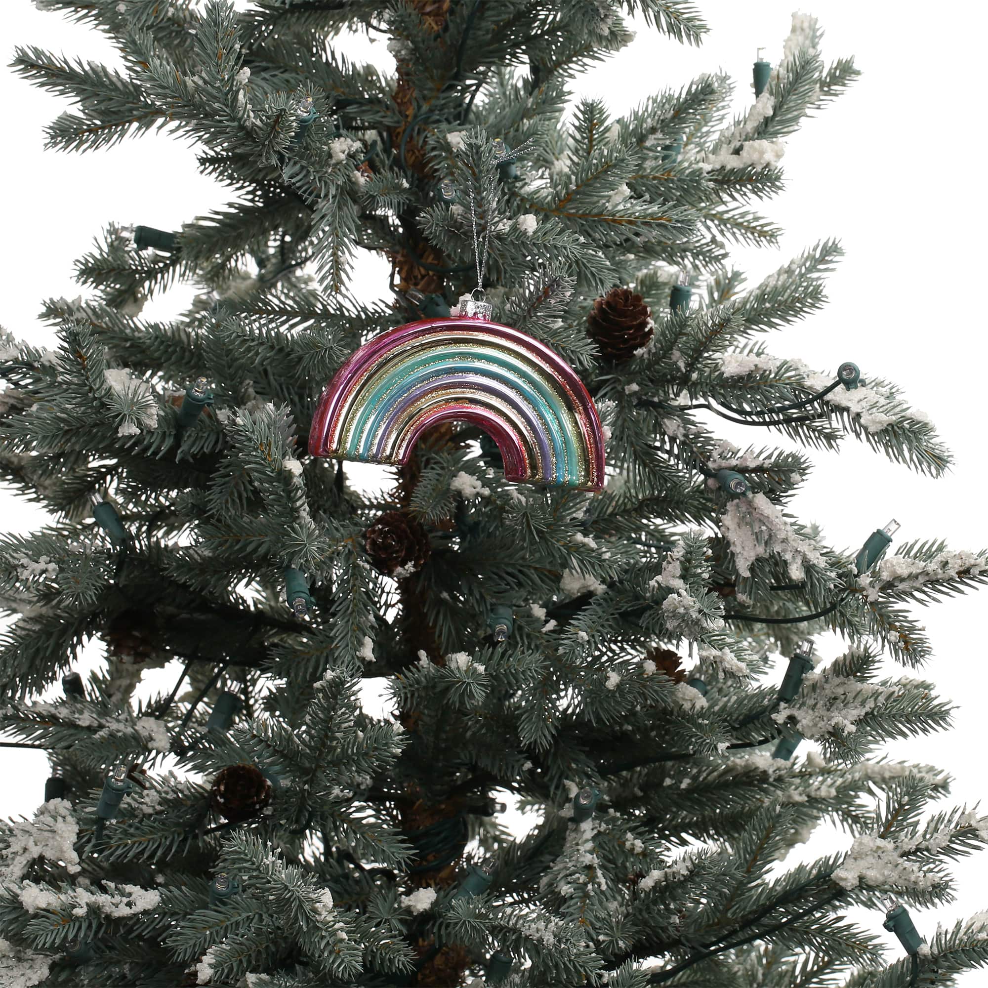 4.75" Rainbow Glass Ornament by Ashland®