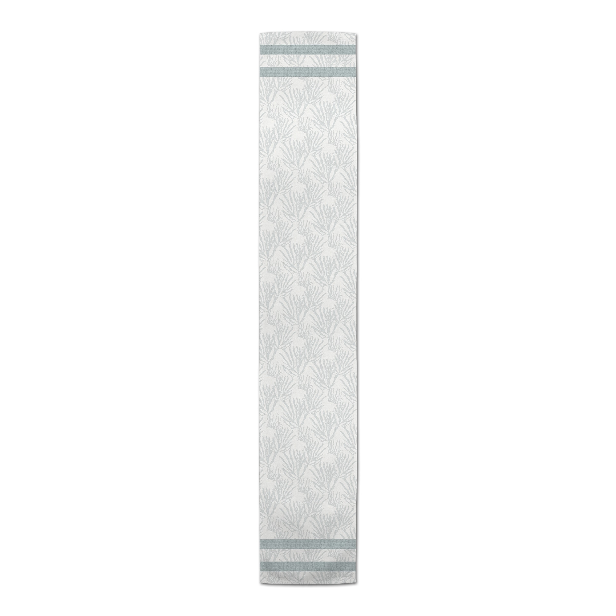 Coral & Stripe Cotton Twill Runner